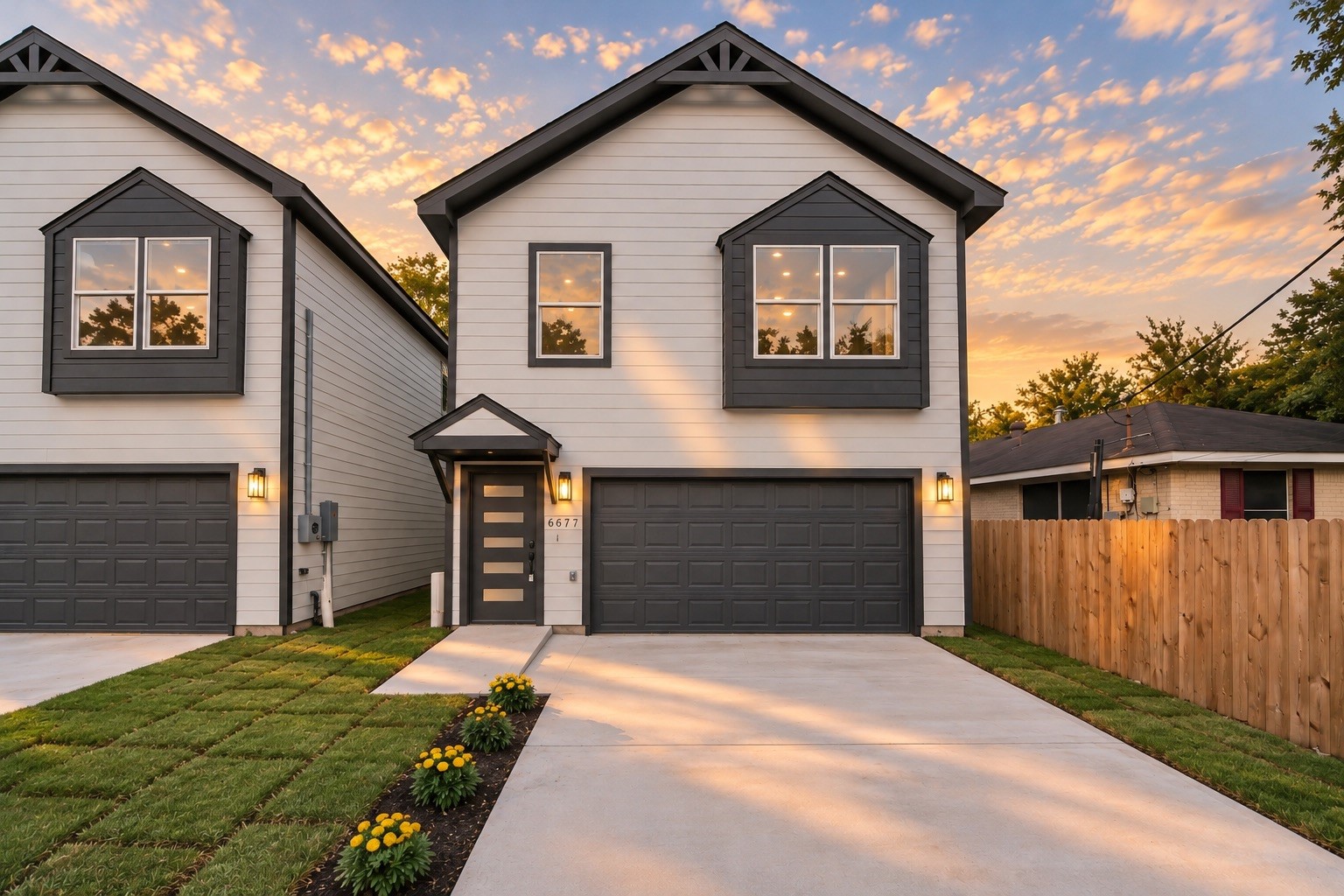 Welcome to 6677 Nielan St! Newly completed by Athelya Homes, this 2-story home features modern farmhouse-inspired architecture, contrasting exterior finishes, a 2-car attached garage & private driveway. Welcome to 6677 Nielan St! Newly completed by Athelya Homes, this 2-story home features modern farmhouse-inspired architecture, contrasting exterior finishes, a 2-car attached garage & private driveway.