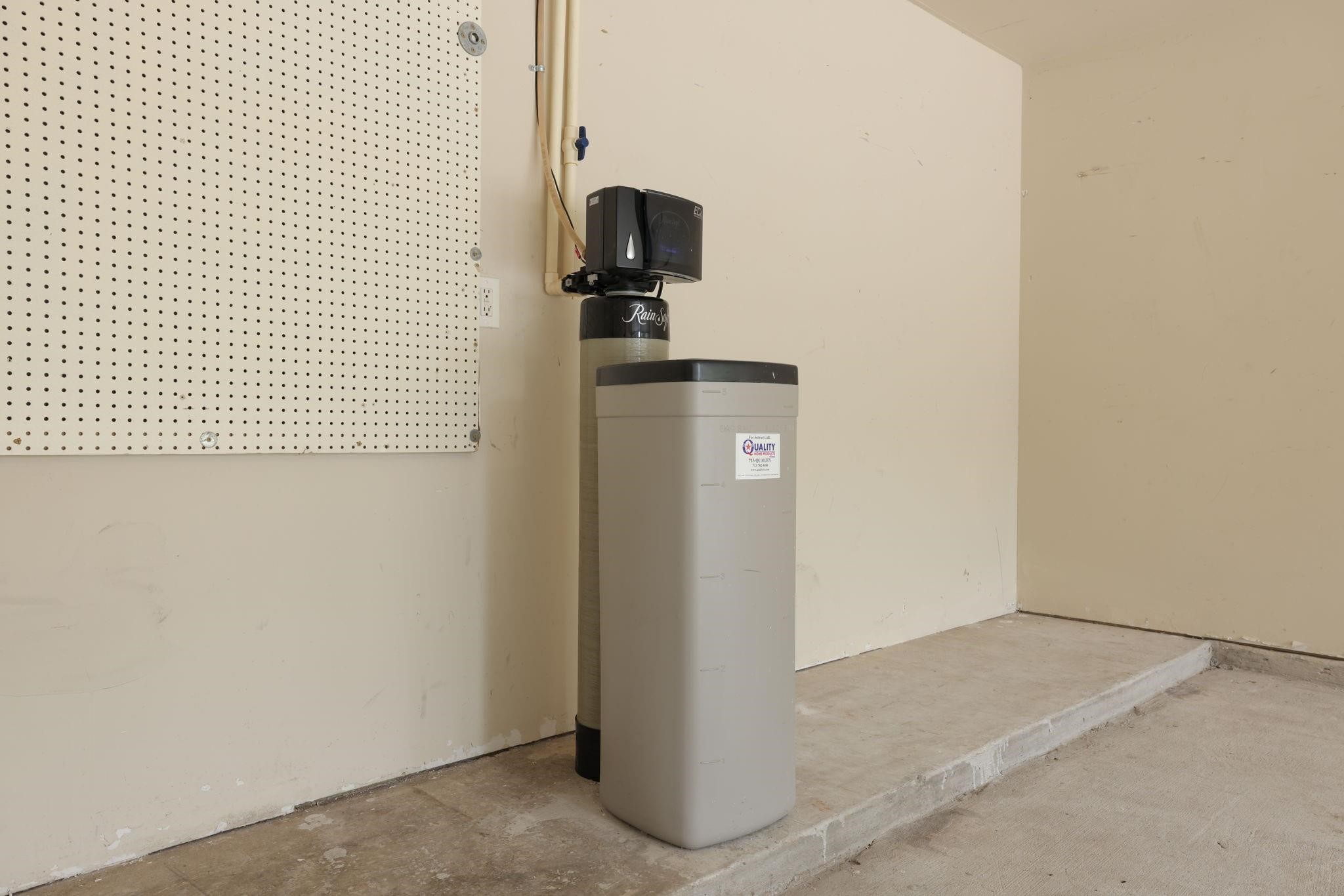 Whole house water softener is included!