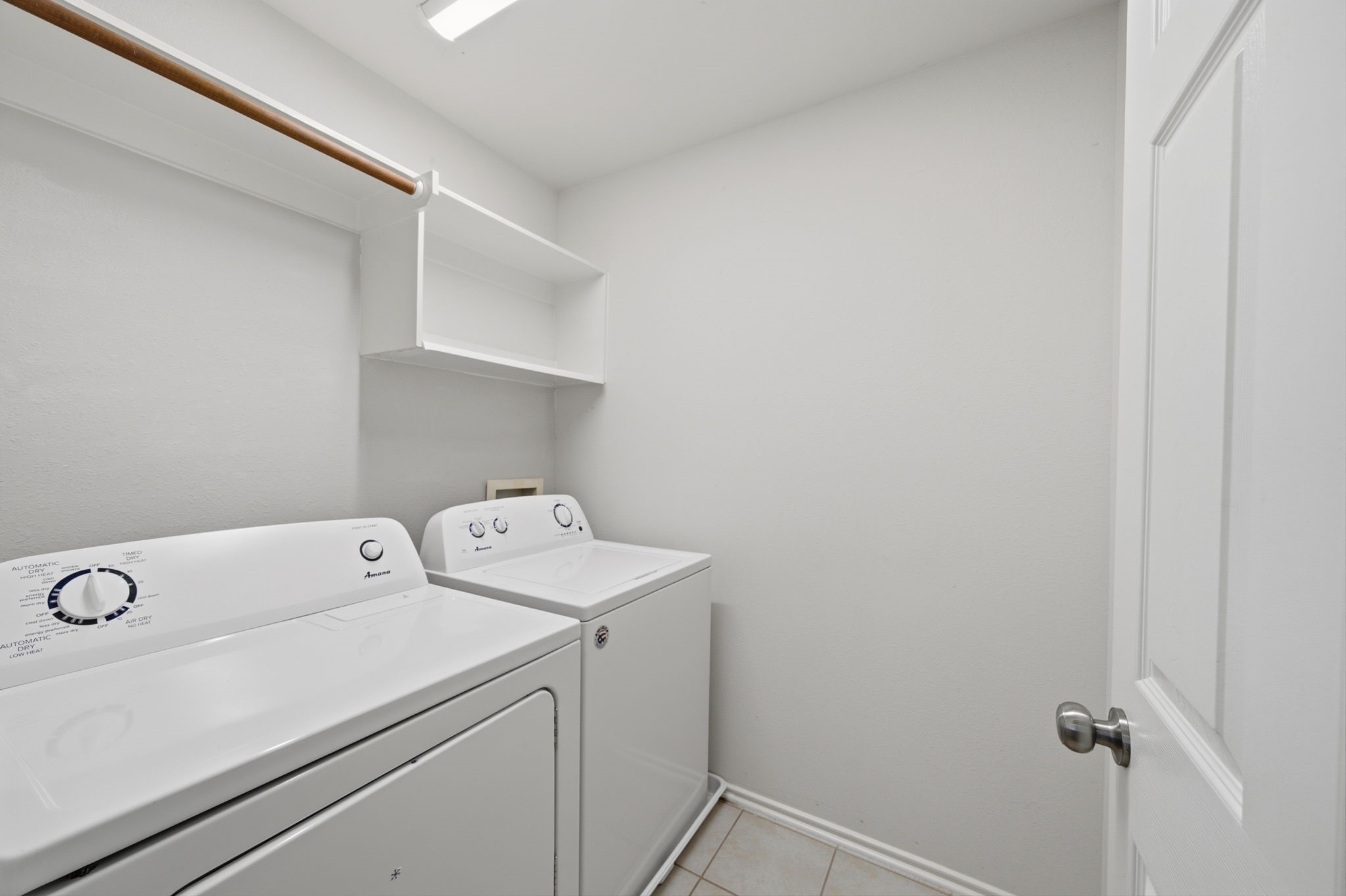 Upstairs laundry room