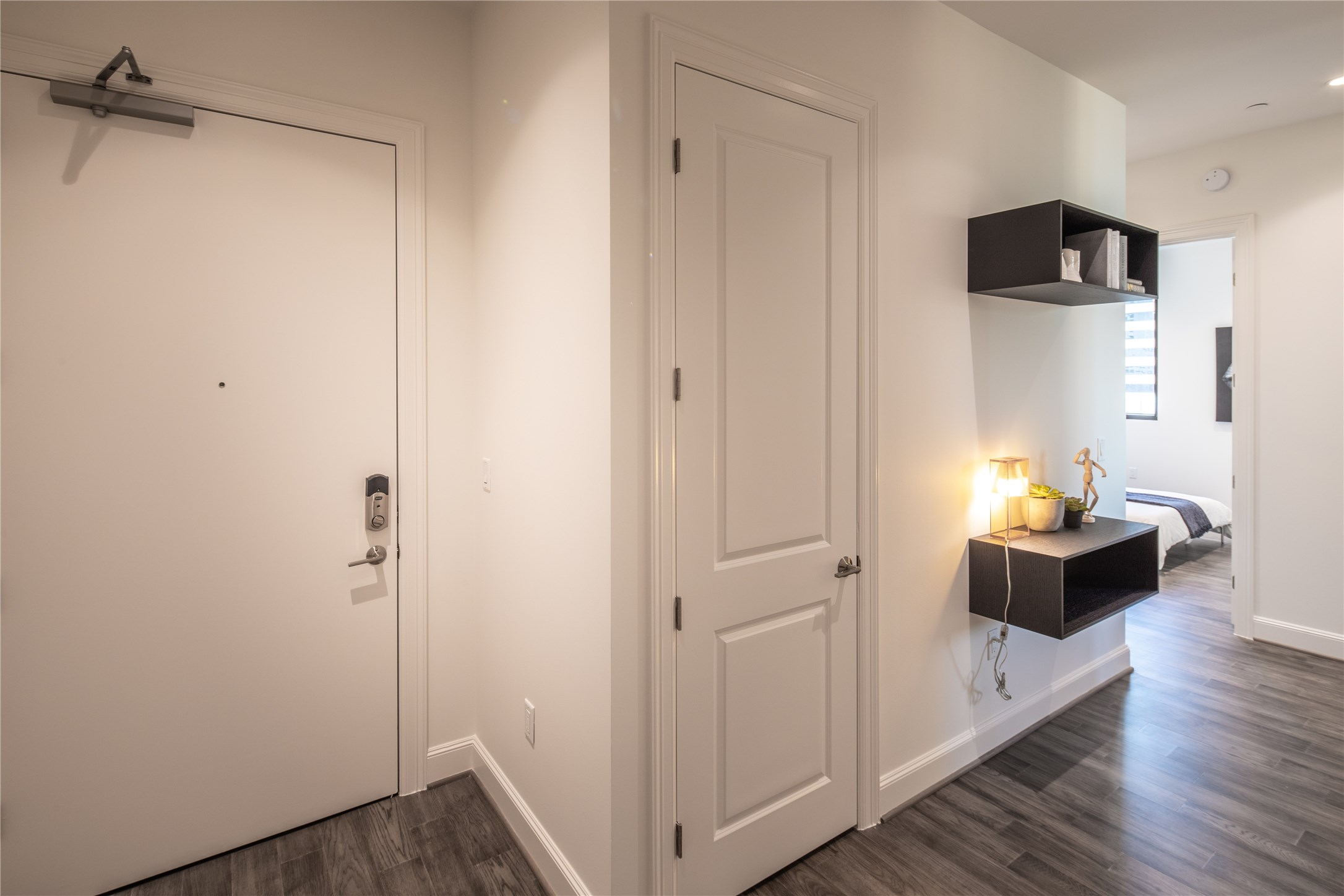 [Entryway, Coat Closet] Large Foyer with coat closet and wall space for shelving and art