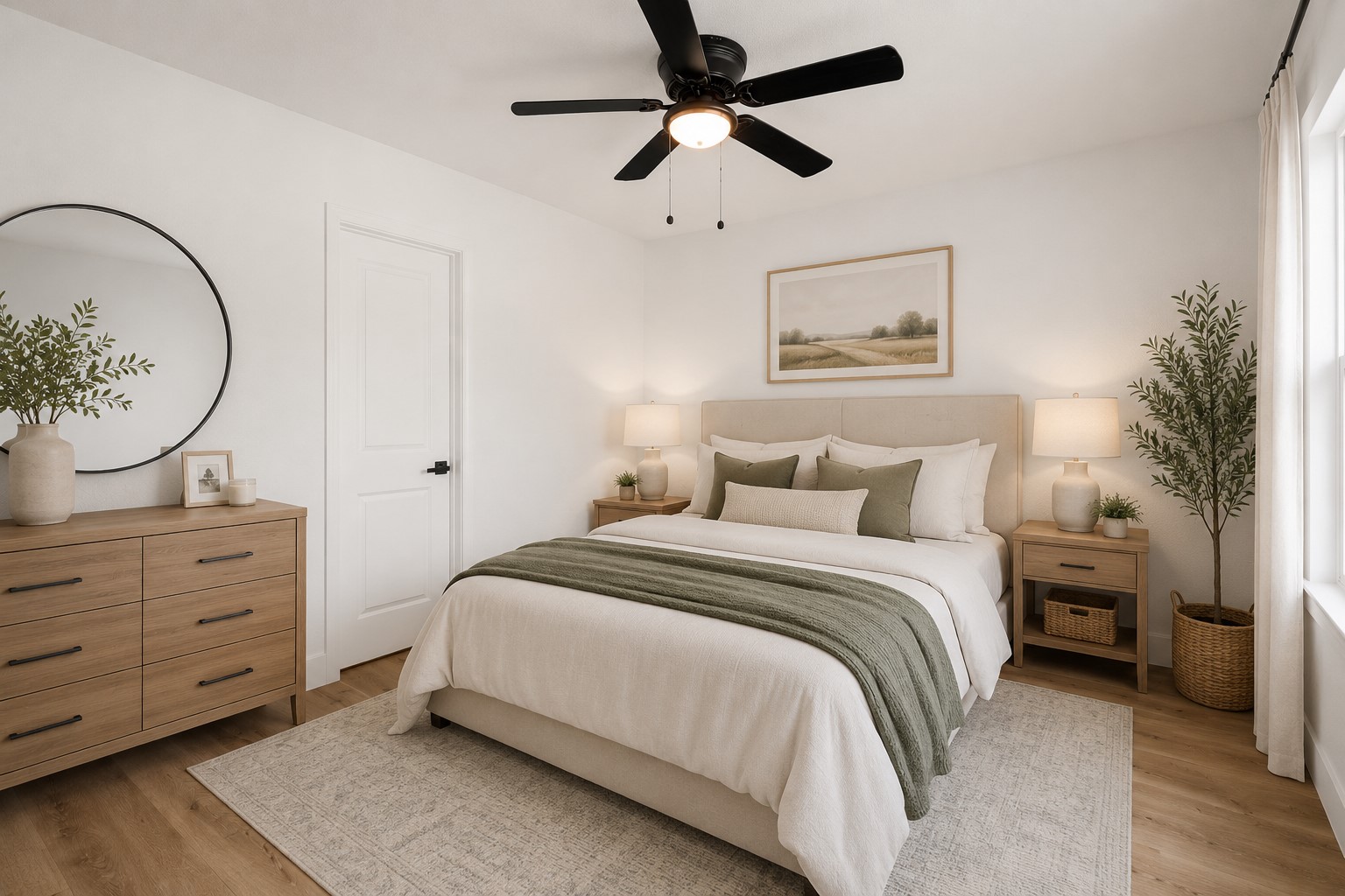 Virtually Staged Bedroom 1