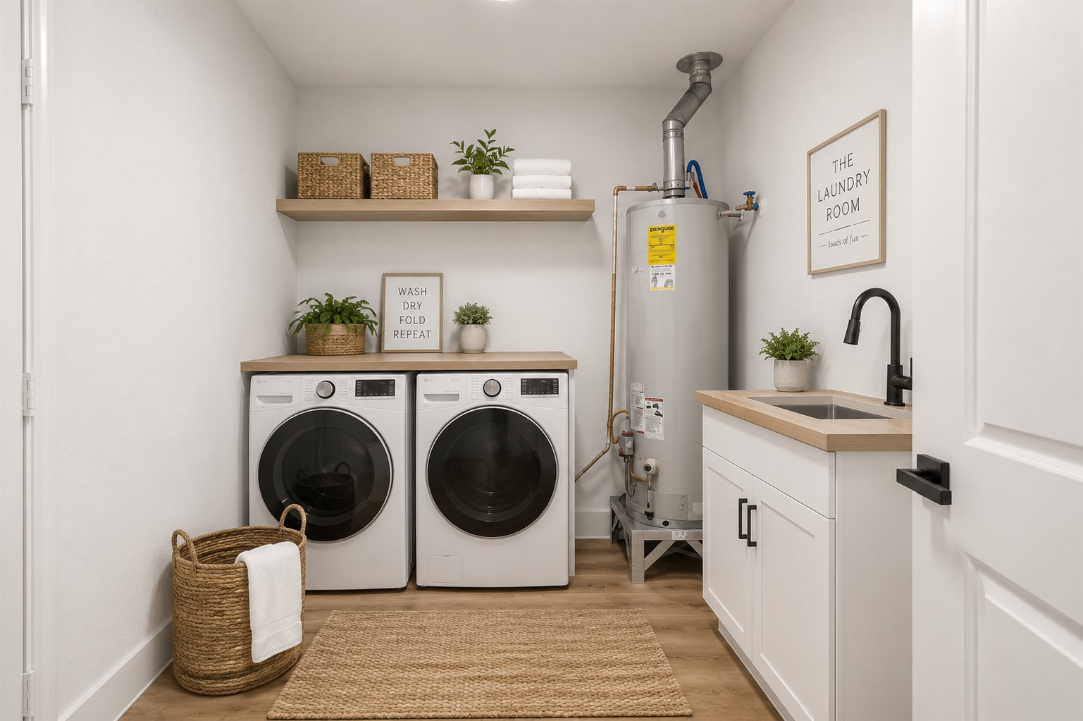 Virtually Staged Laundry