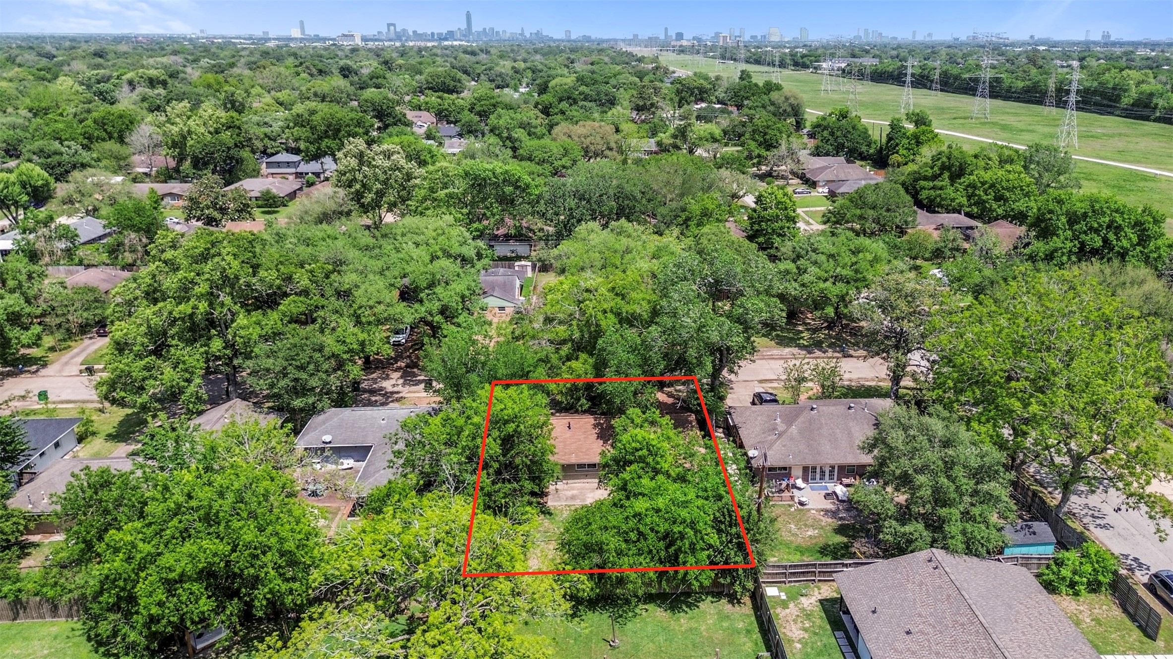 Arial view of the home.