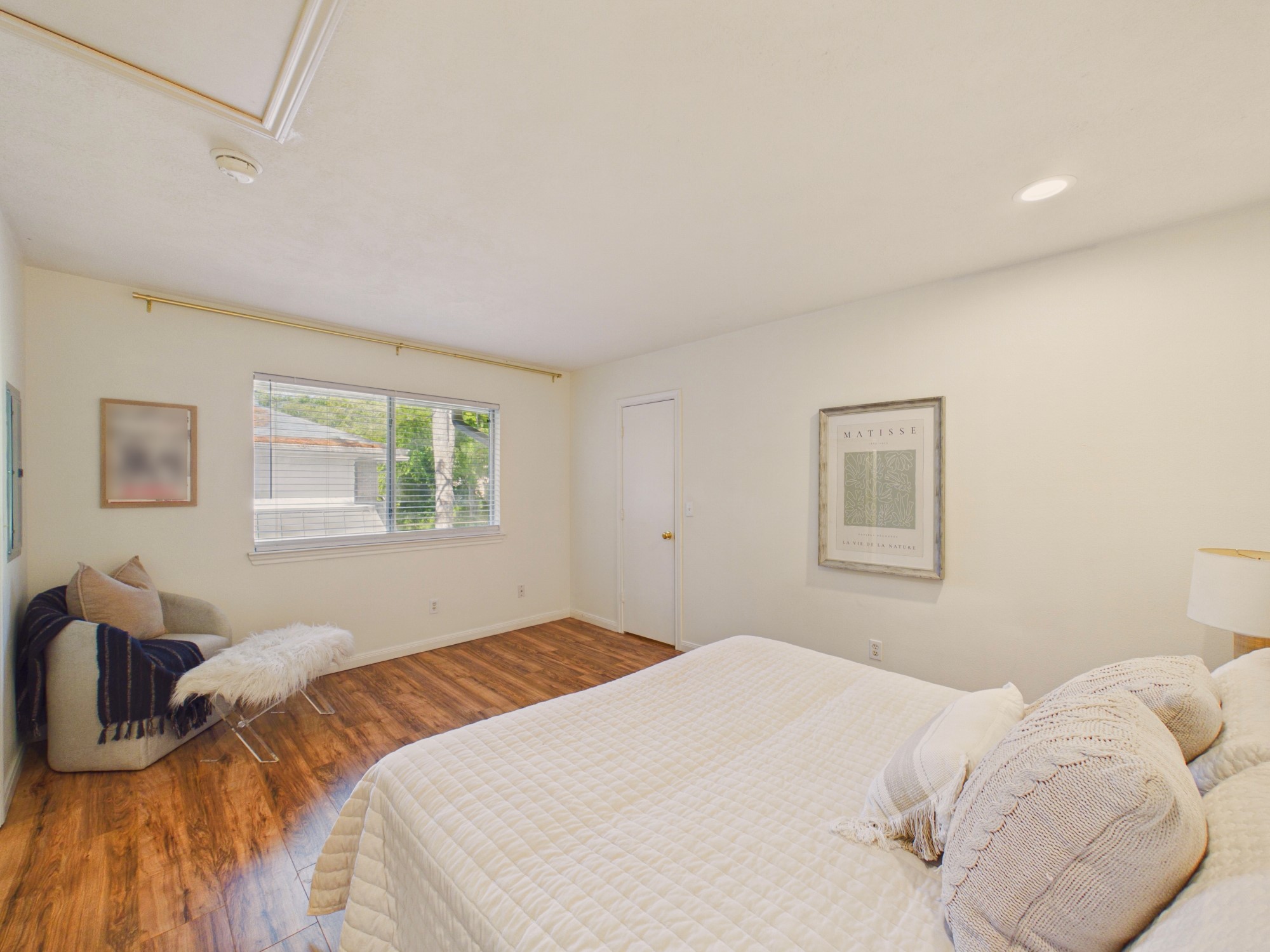 Bedroom Features a Large Walk-in Closet