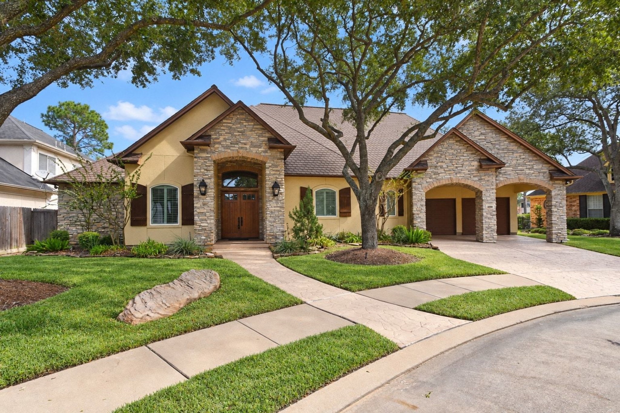Welcome home to 5206 Cedar Bend Creek! This one-of-a-kind residence offers a rare opportunity to own a truly unique home tucked away in a peaceful cul-de-sac. Boasting exceptional curb appeal and a thoughtfully designed interior, this property perfectly blends comfort with modern living. Don't miss your chance to see this standout gem before its gone! Welcome home to 5206 Cedar Bend Creek! This one-of-a-kind residence offers a rare opportunity to own a truly unique home tucked away in a peaceful cul-de-sac. Boasting exceptional curb appeal and a thoughtfully designed interior, this property perfectly blends comfort with modern living. Don't miss your chance to see this standout gem before its gone!