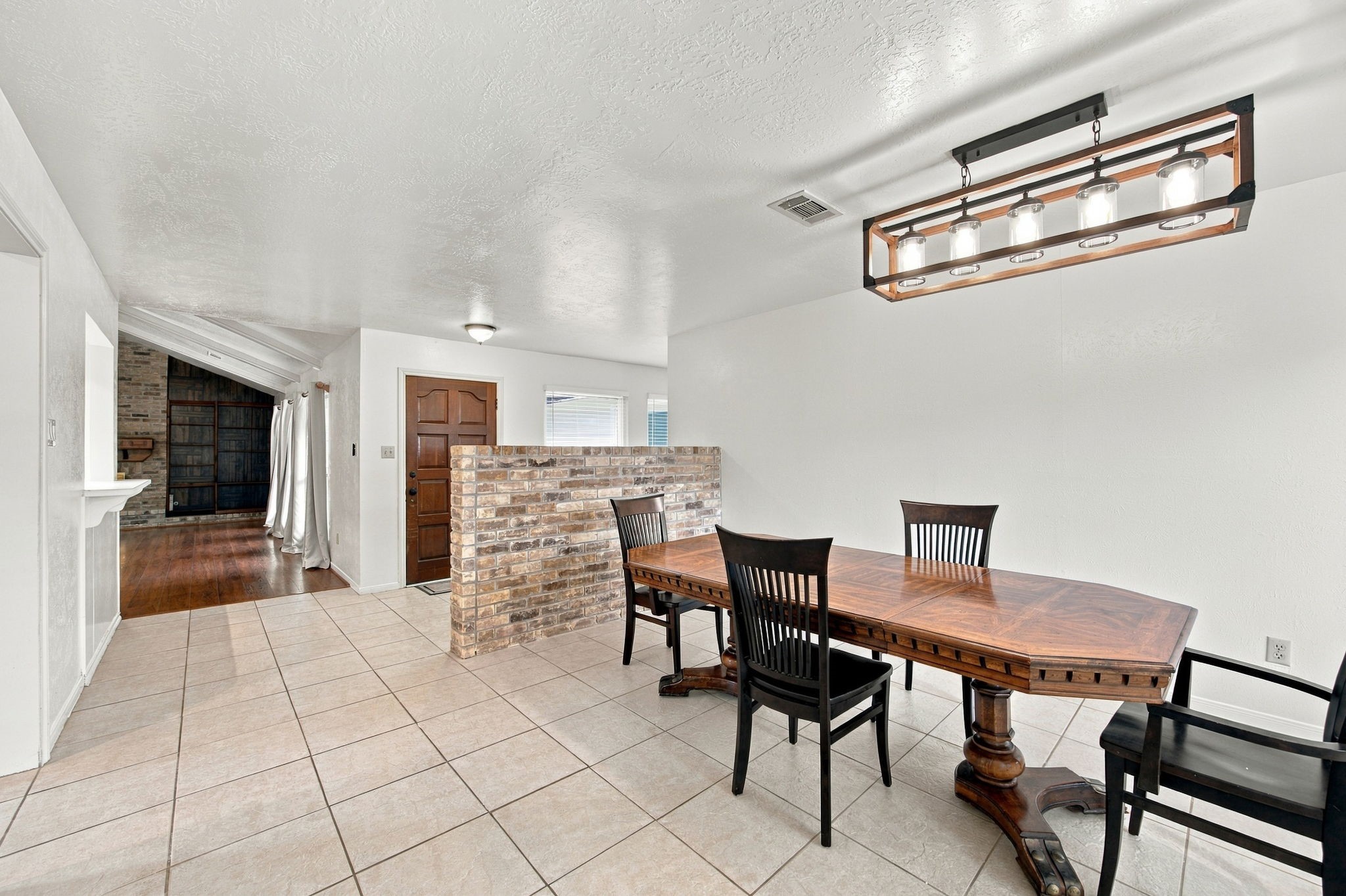 This floor plan feels open and is great for entertaining, no one misses out on conversation.