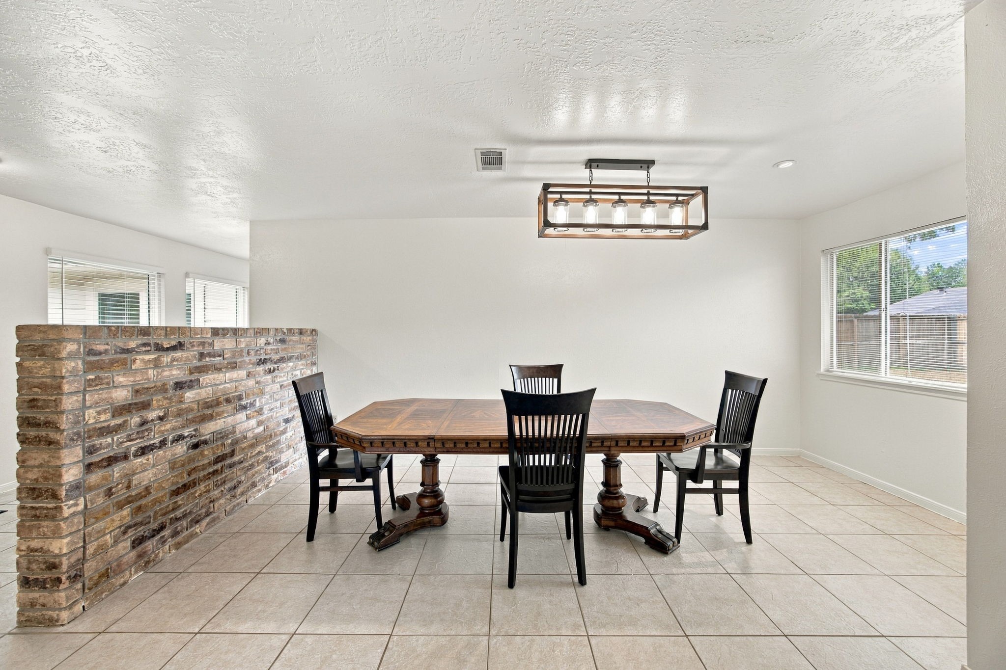 The rooms in this home are large and give your room to entertain and not be cramped.