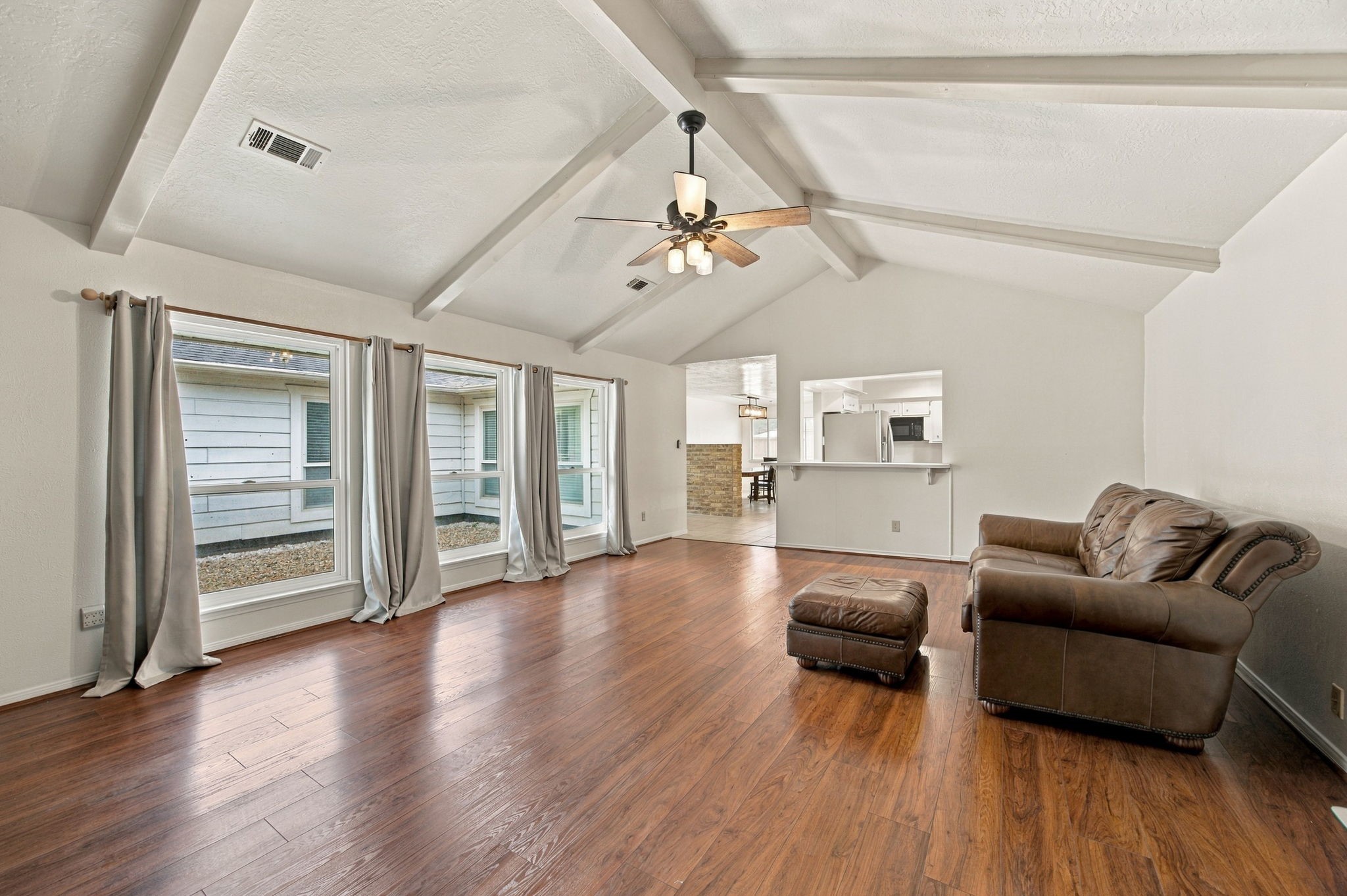 No carpet in this house; makes for easy cleaning and easy on allergies.