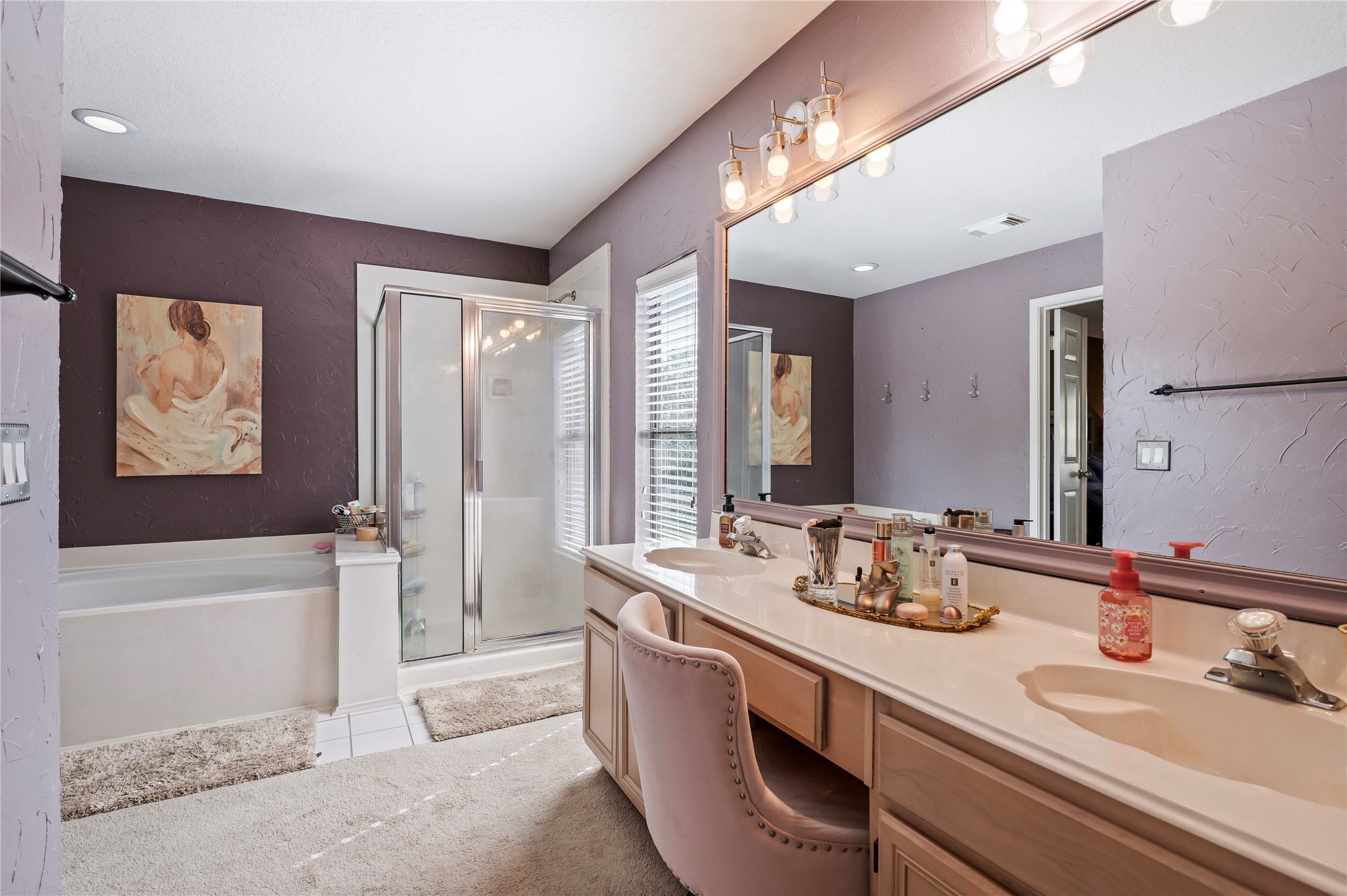 Another view of the spacious primary bath.