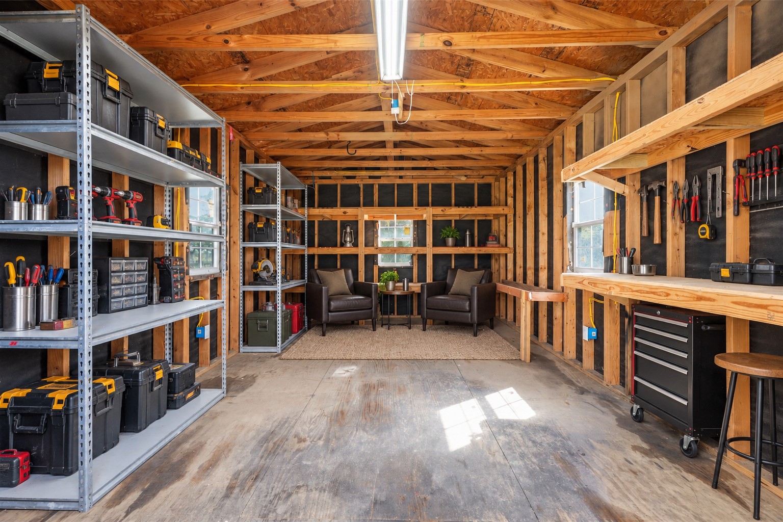 Workshop aka Man Cave Virtual Staged