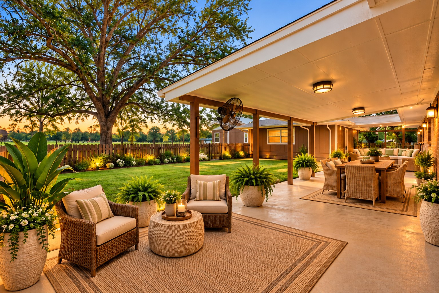 Outdoor Patio Vitual Staged