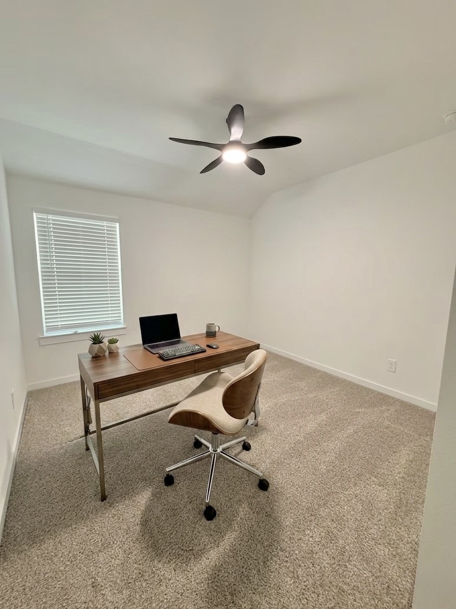 Bright and inviting home office or extra upstairs bedroom