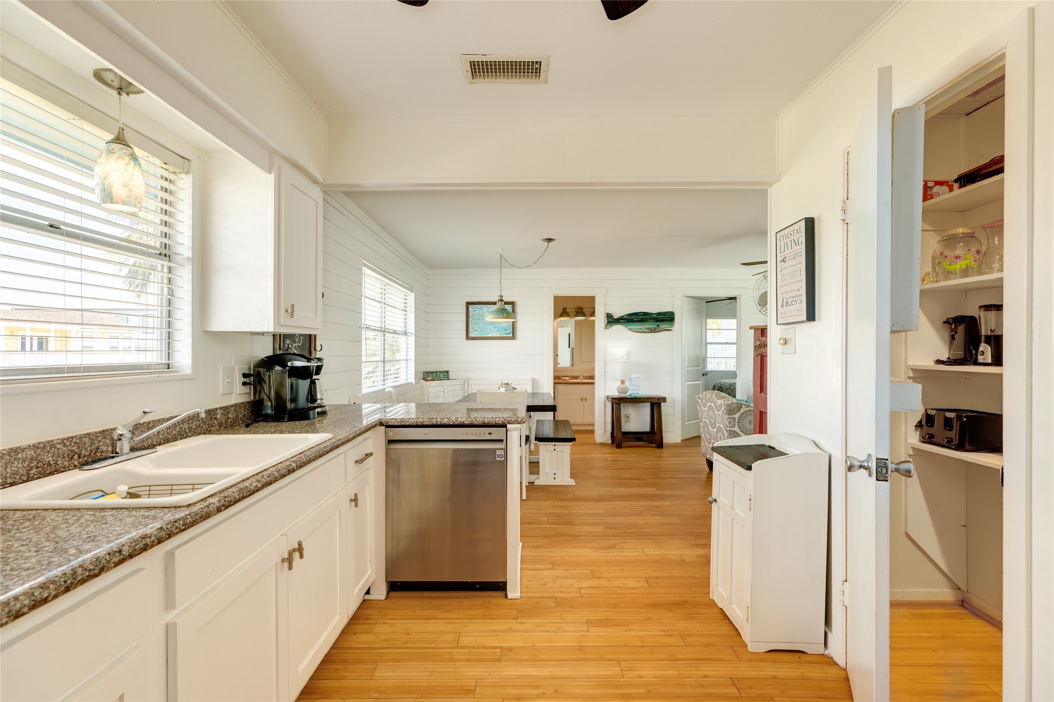 Kitchen and dining space.