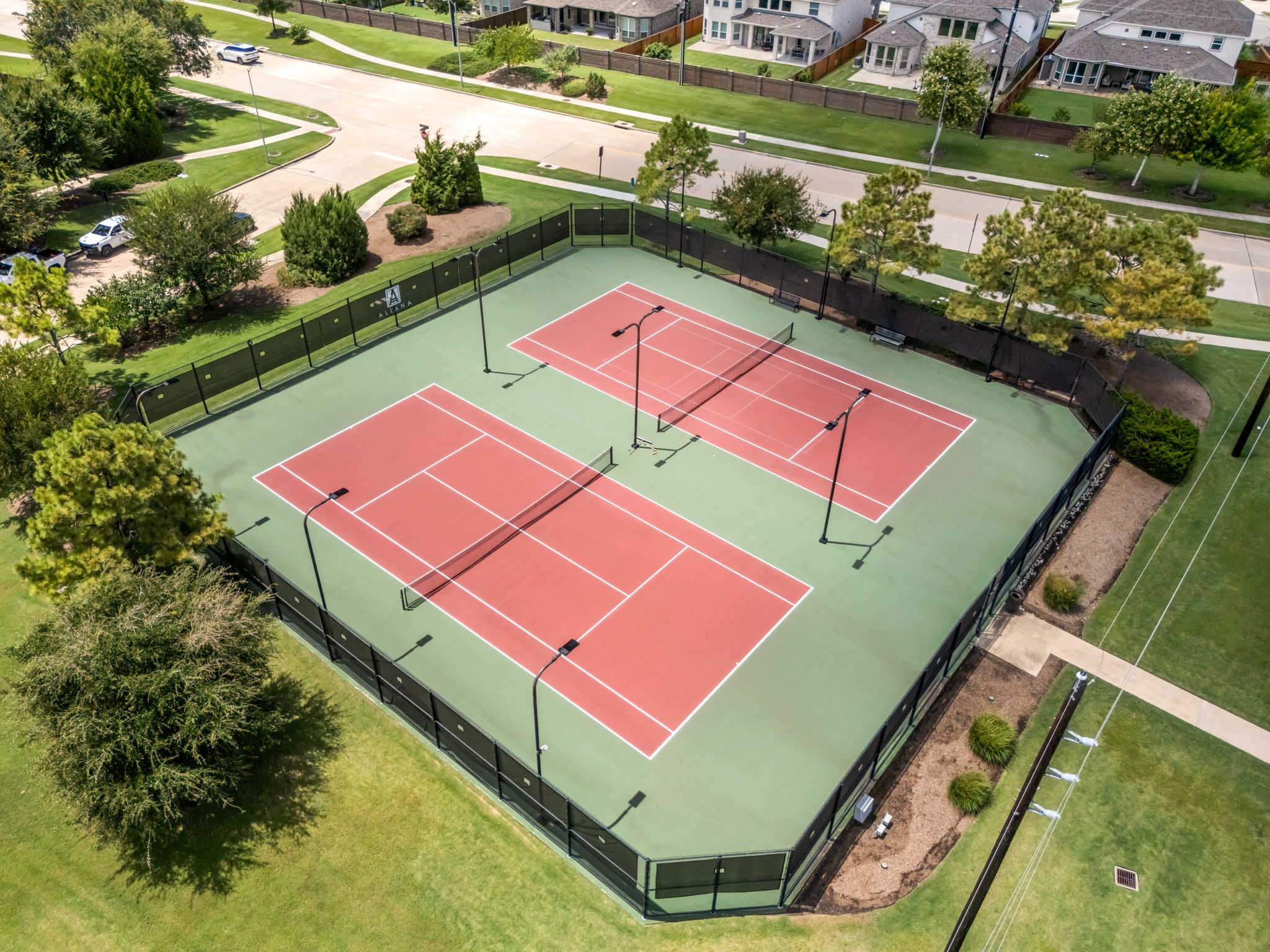 Alianas lighted tennis courts offer residents another way to enjoy the communitys extensive recreational amenities, with multiple courts available for play just minutes from home.