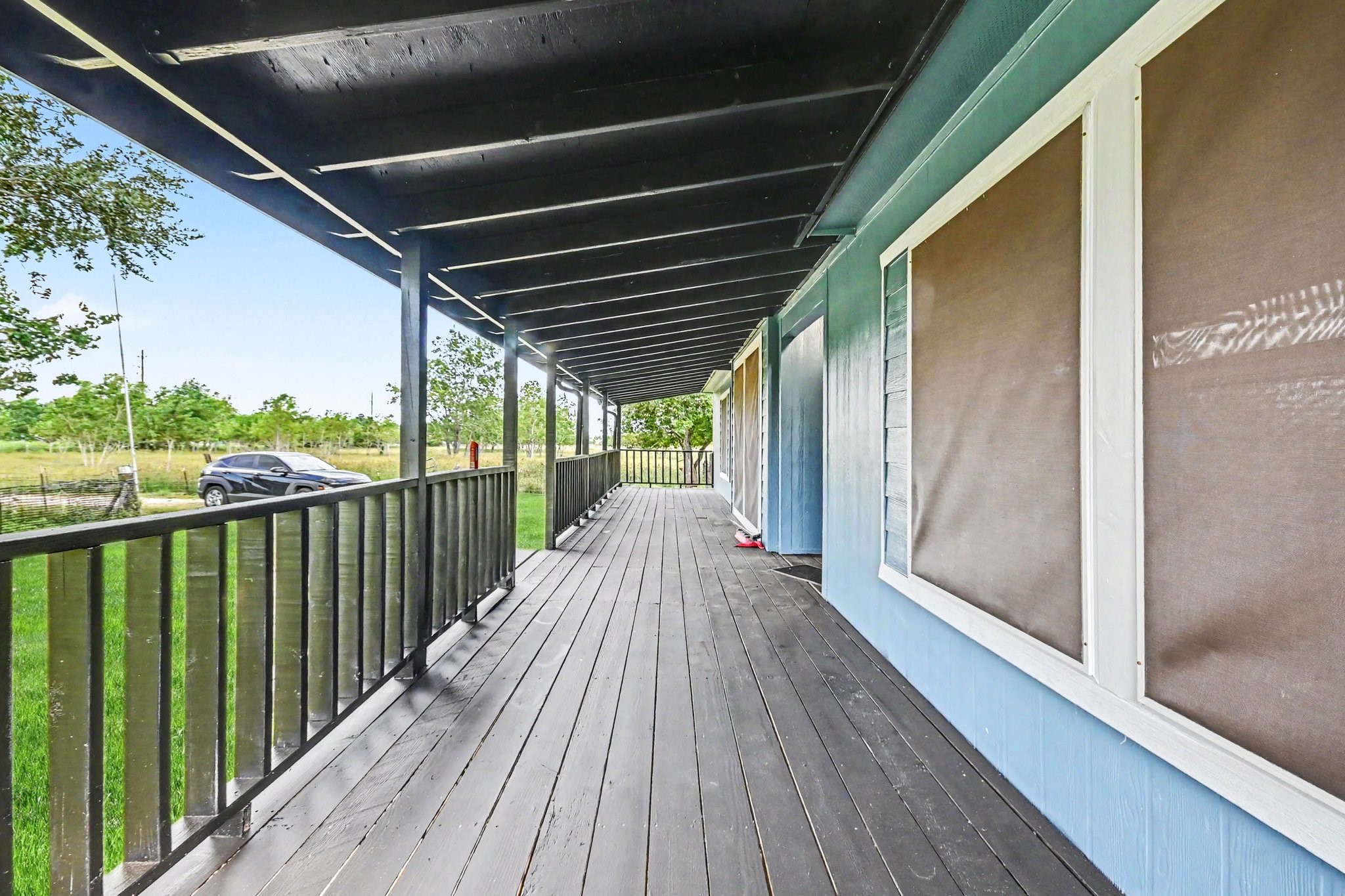 Bring the rockers to this extended front porch Bring the rockers to this extended front porch