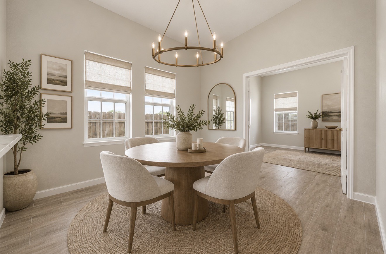 Virtually Staged Dining Room