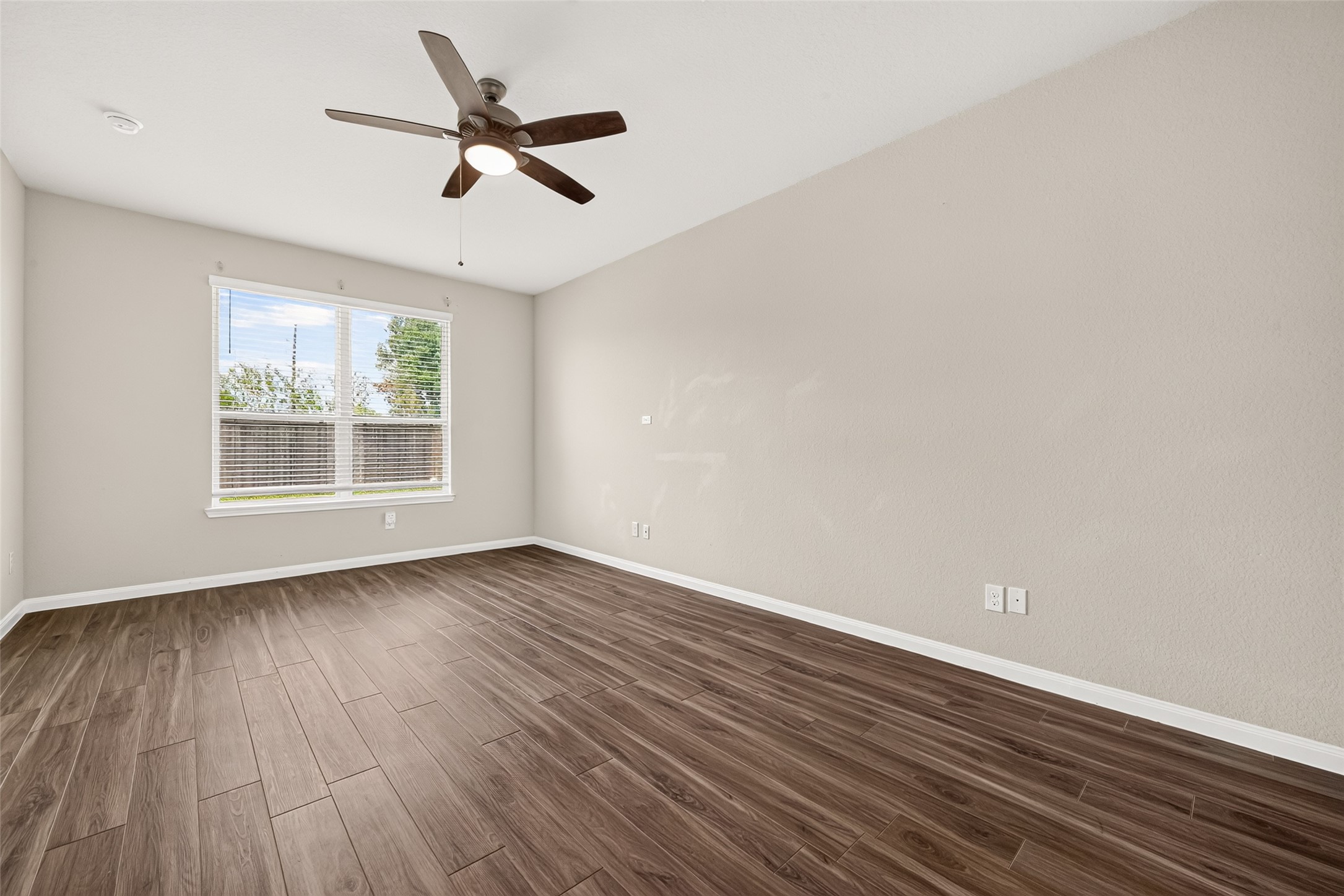Primary Bedroom with no carpet