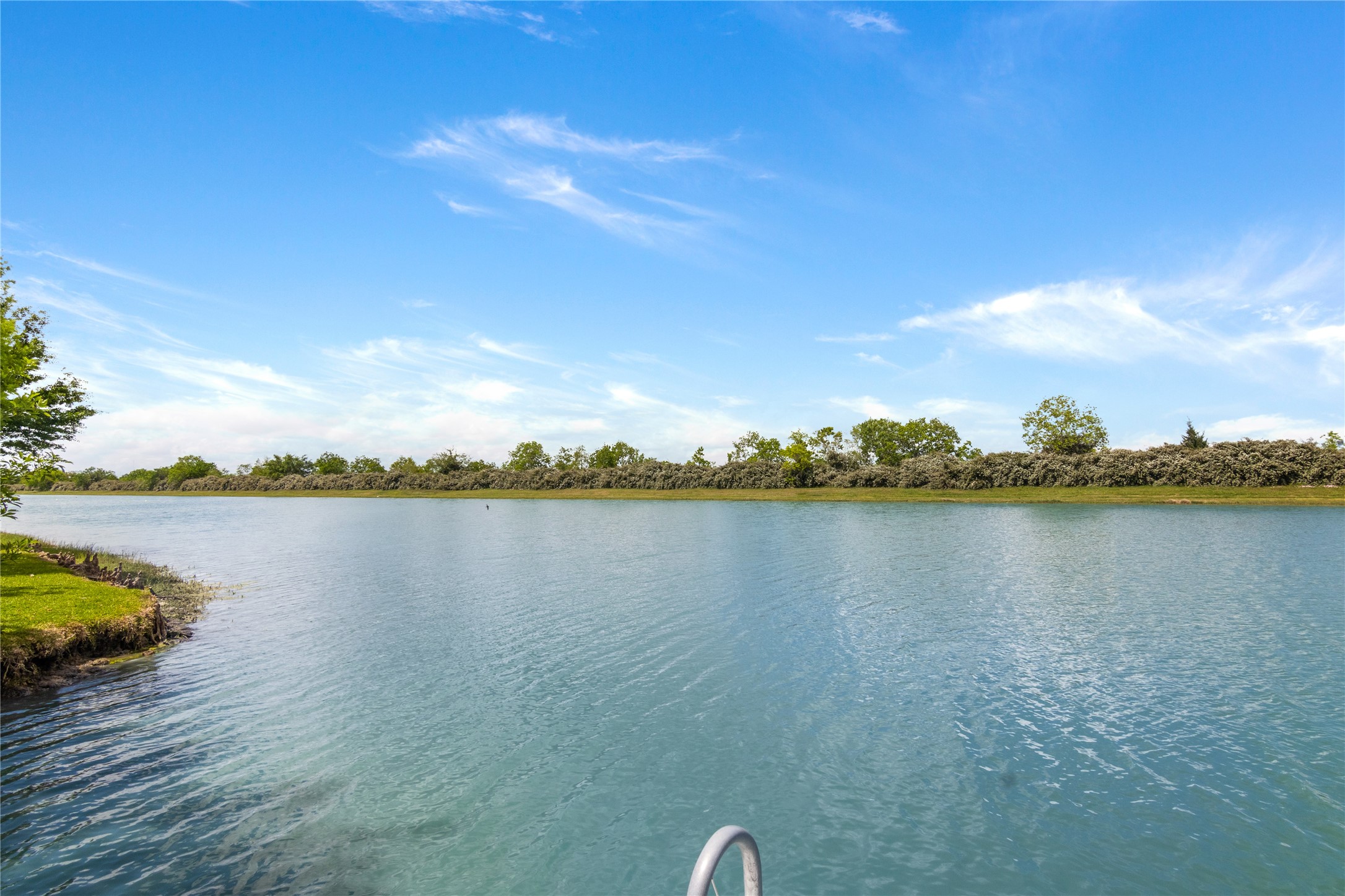 Community Ski Lake with blue water