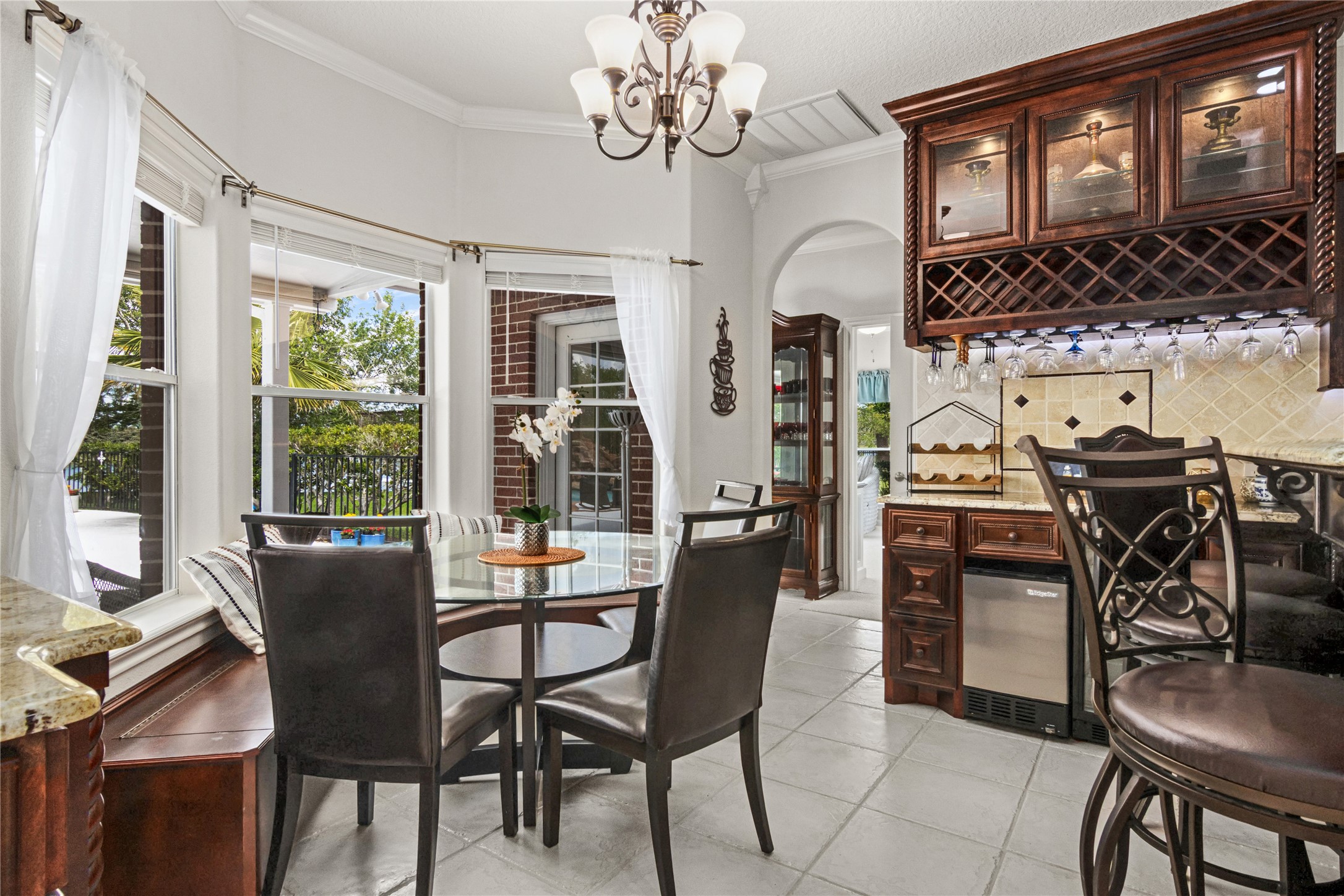 Dining Area with Wine Bar/Coffee Bar