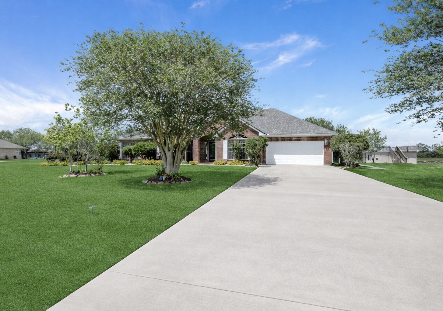 Oversized long driveway