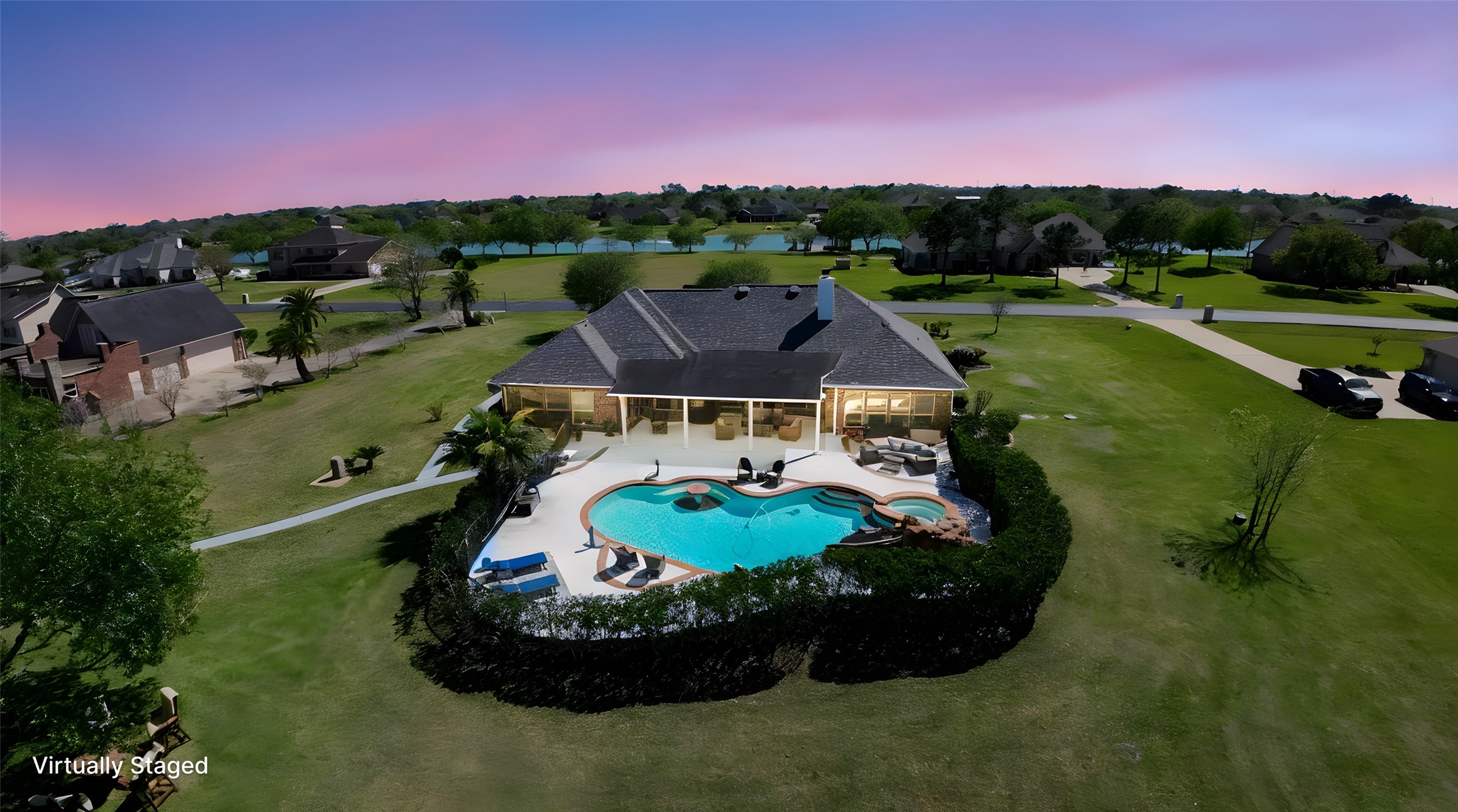 Beautiful aerial view of home!