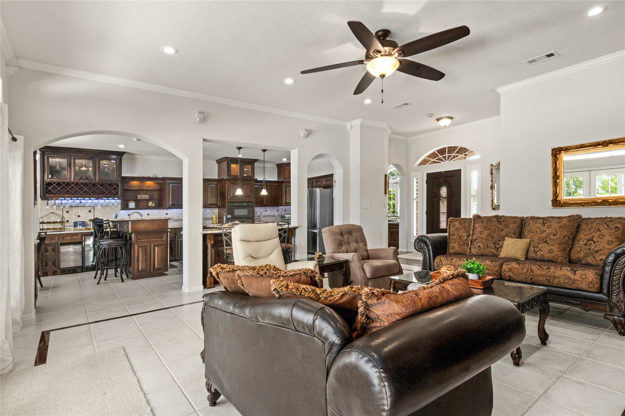 Open Concept with tall ceilings