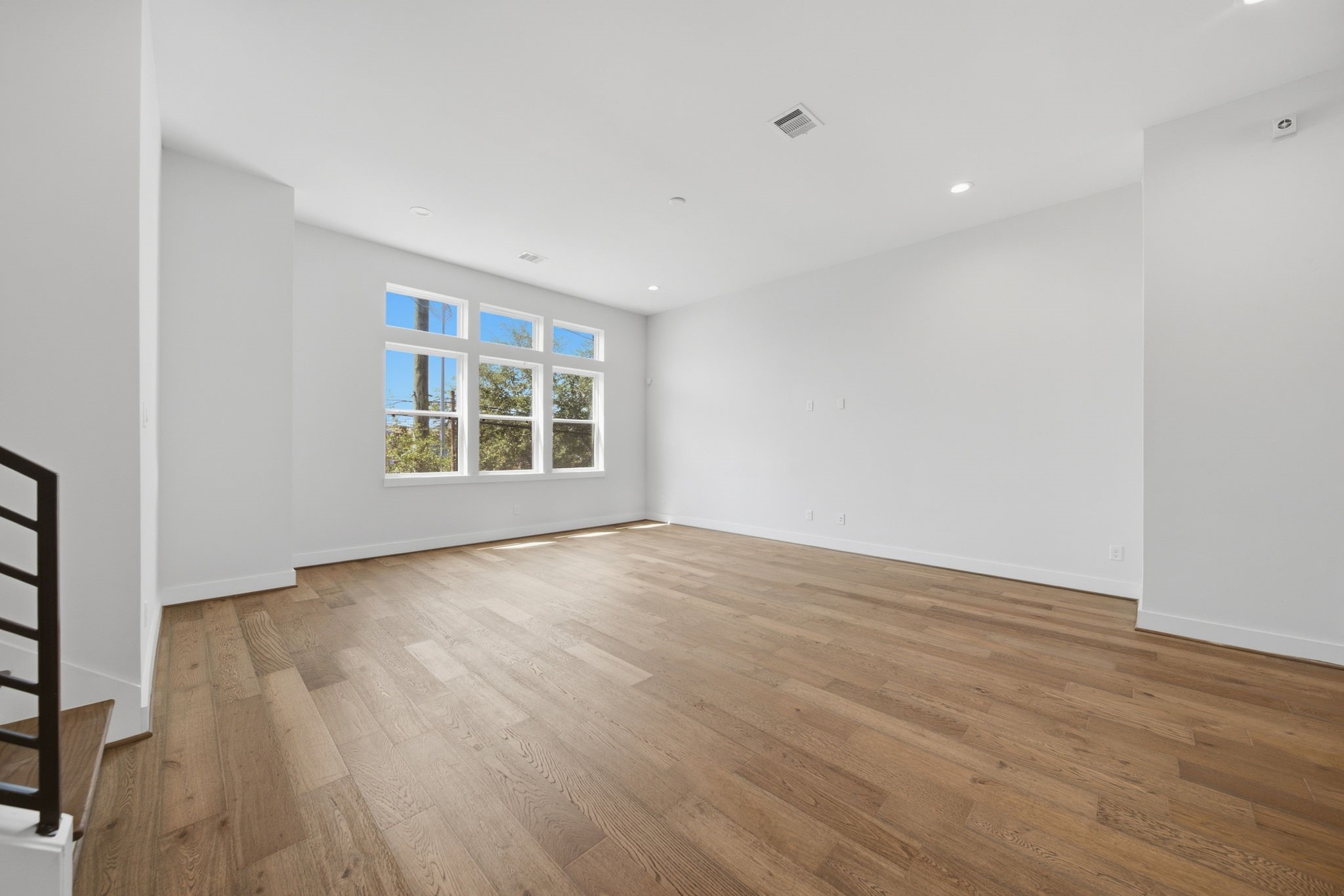 Incredibly spacious living/dining area on the second floor