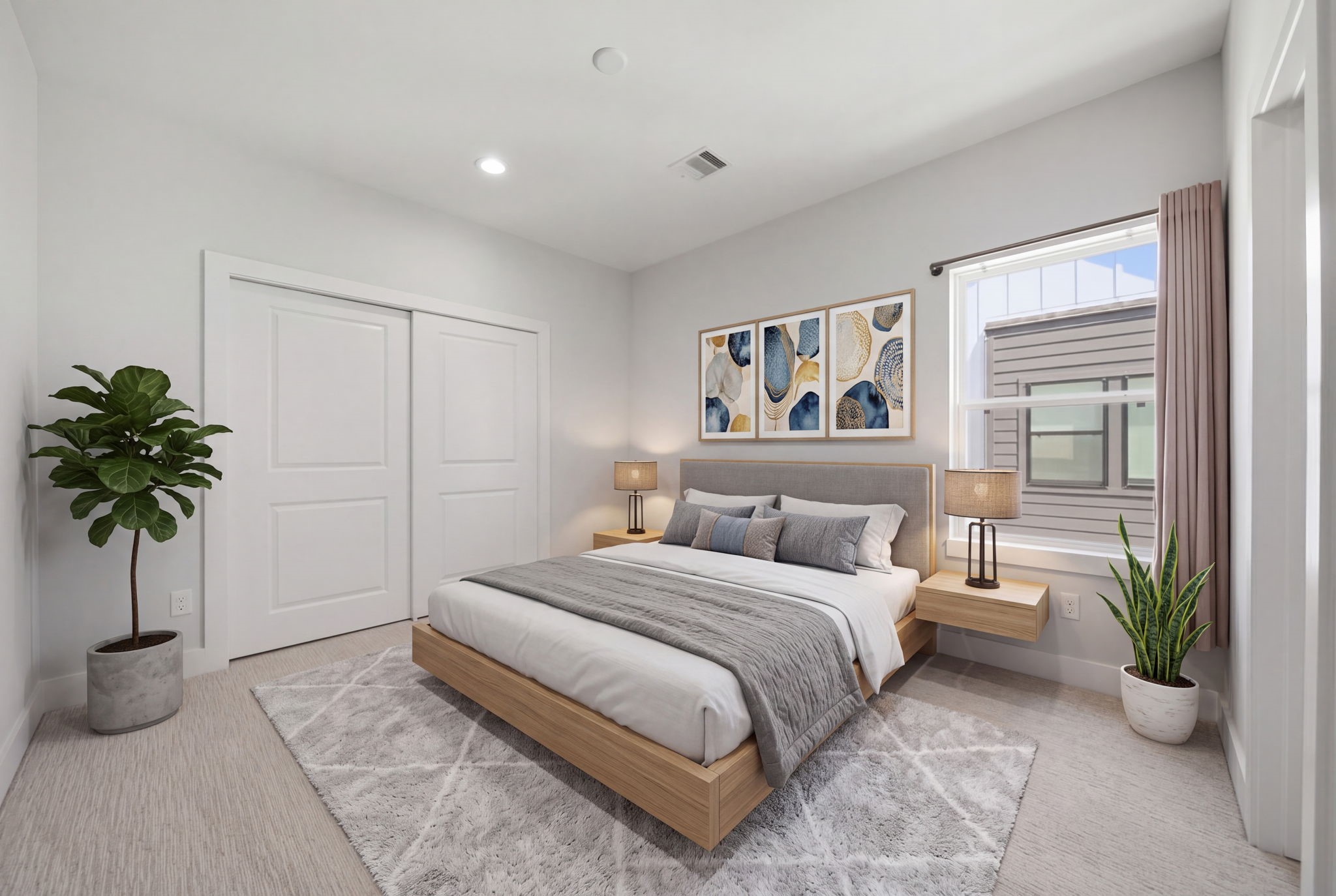 secondary bedroom located on the third floor