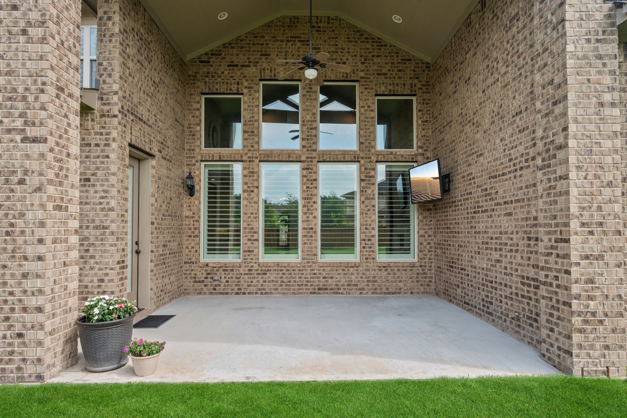 Back covered patio