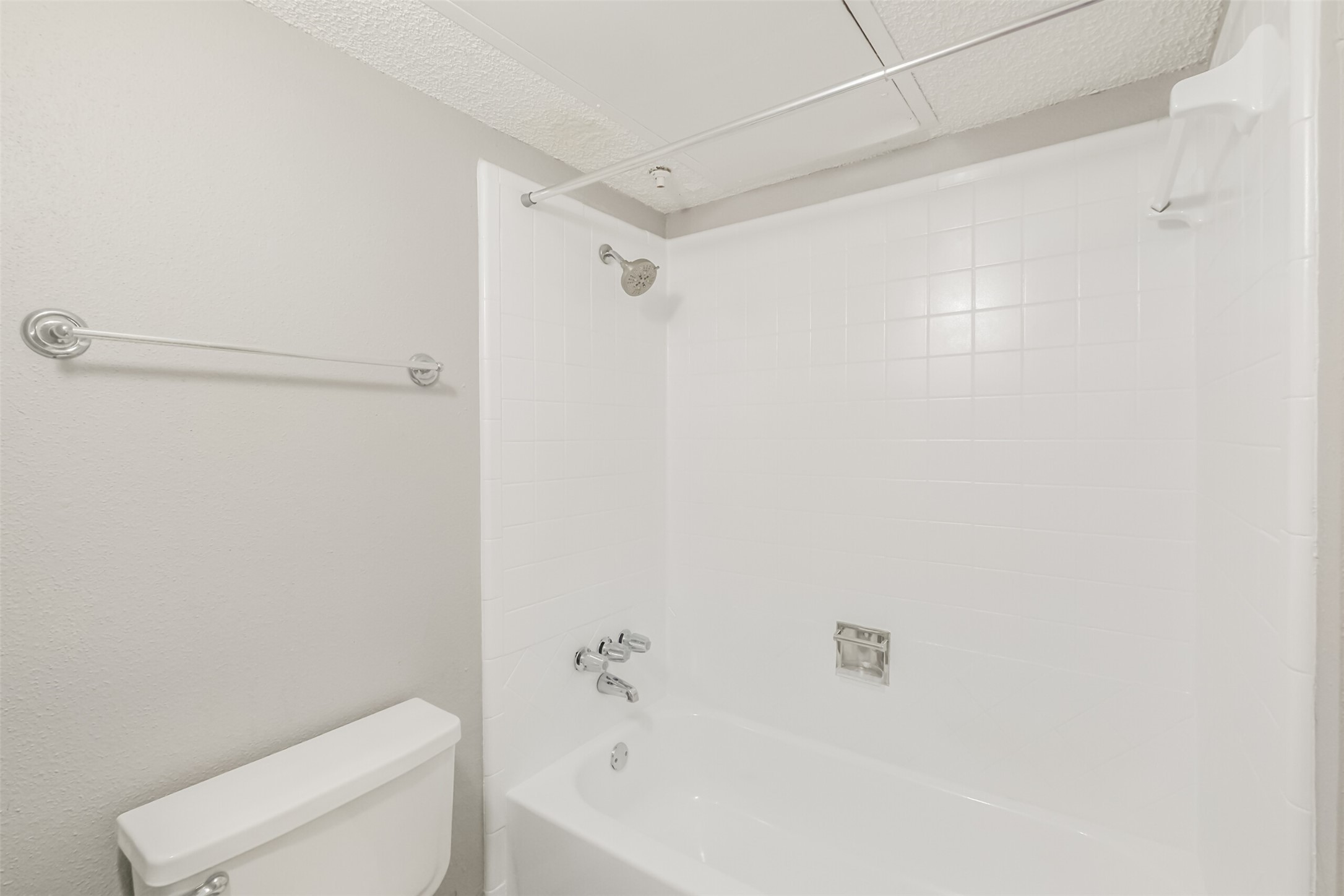 Updated bathroom with granite countertop, conveniently accessible for guests!