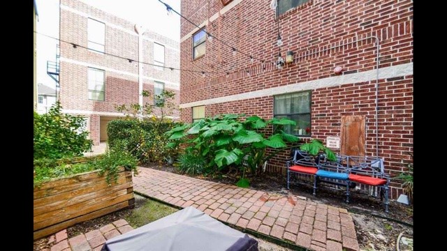 Homeowners can garden and relax in this space