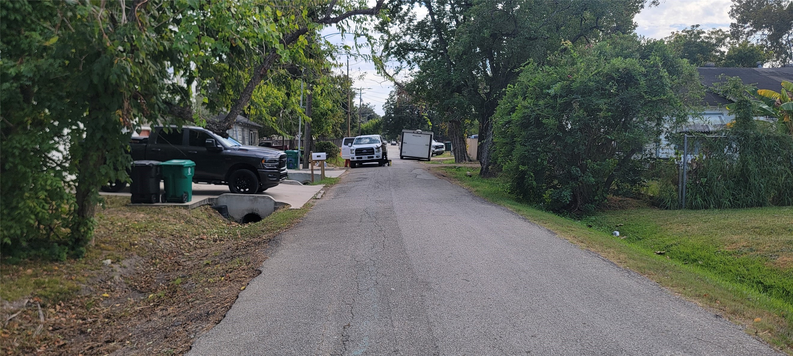 Down the street