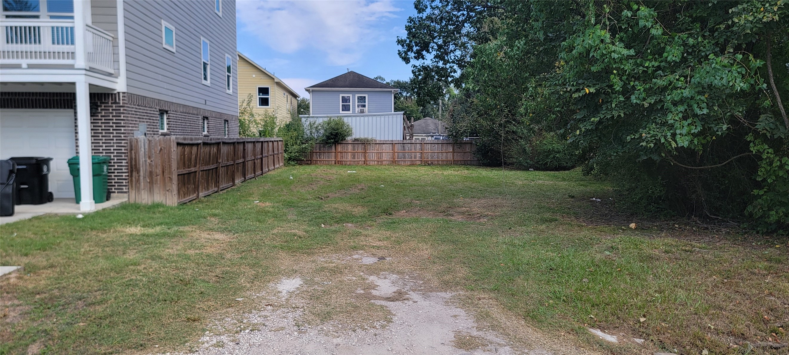 Front of lot