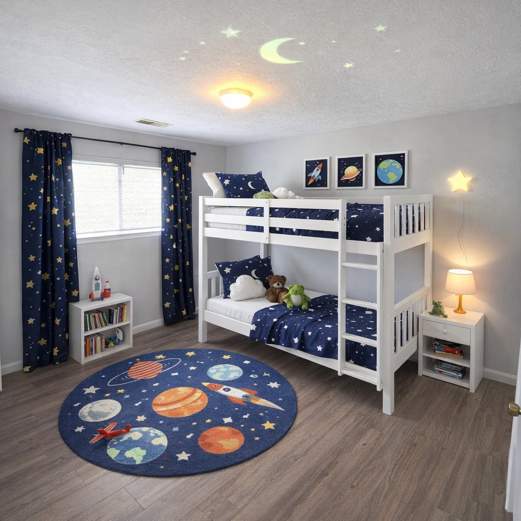 Virtually Staged Third Bedroom