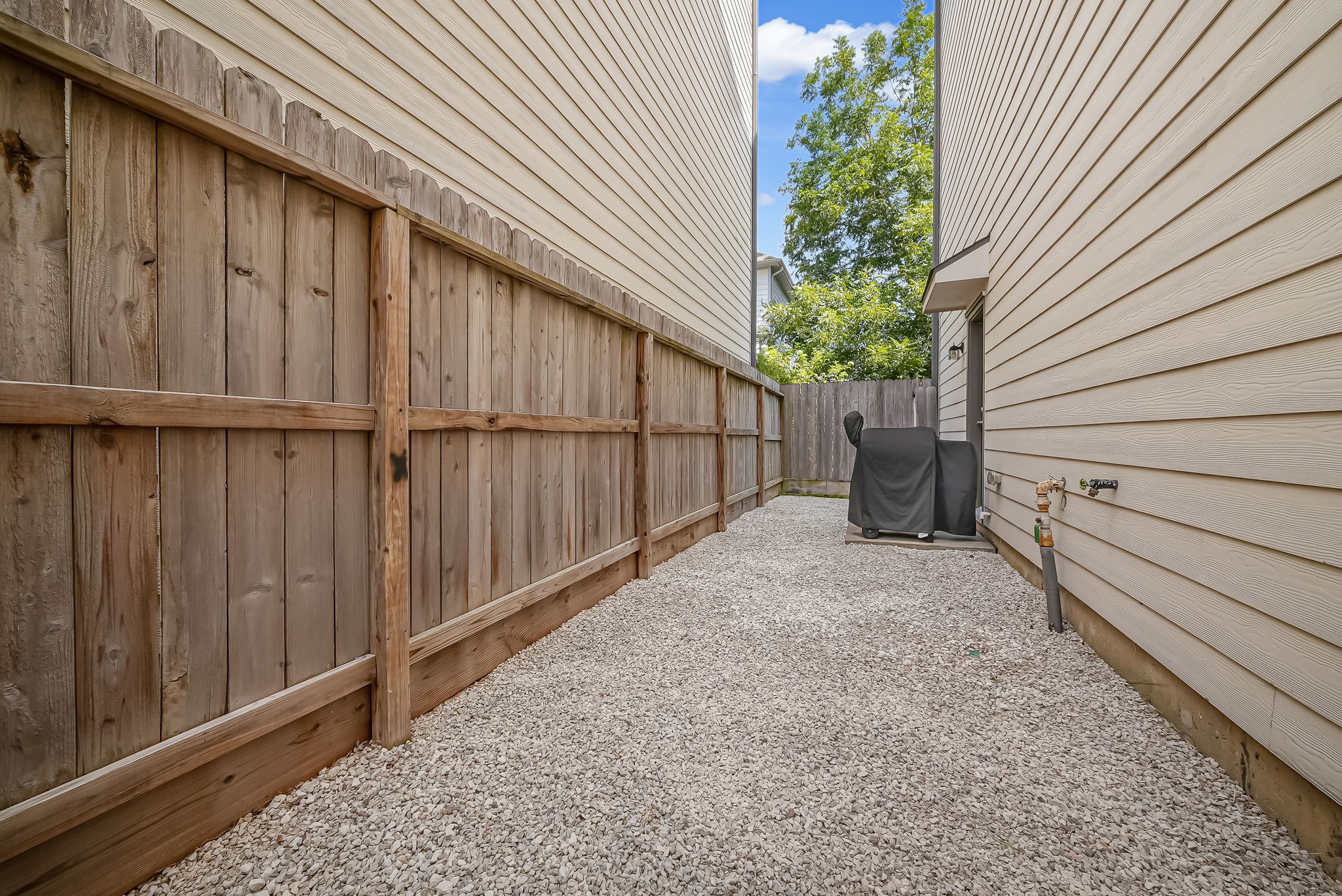 Private, easy-care outdoor space designed for minimal upkeep.