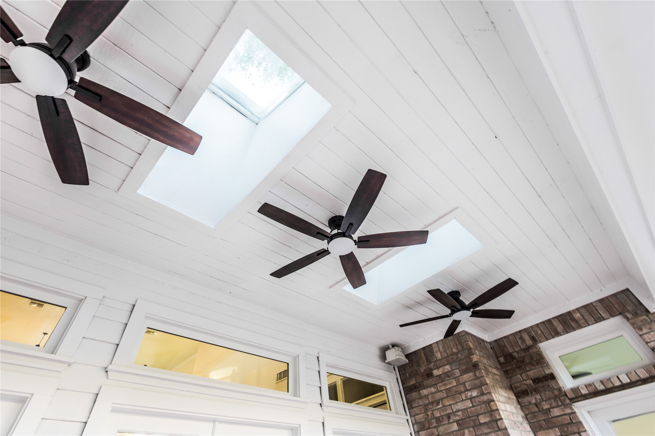 Skylights on the porch