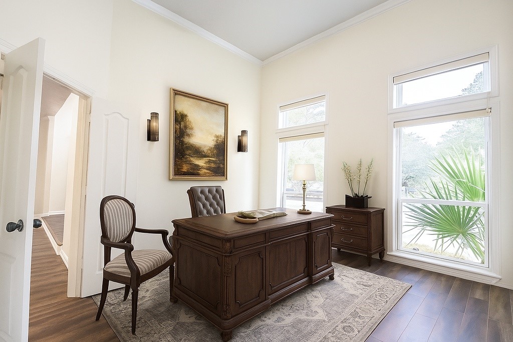 Digitally staged office