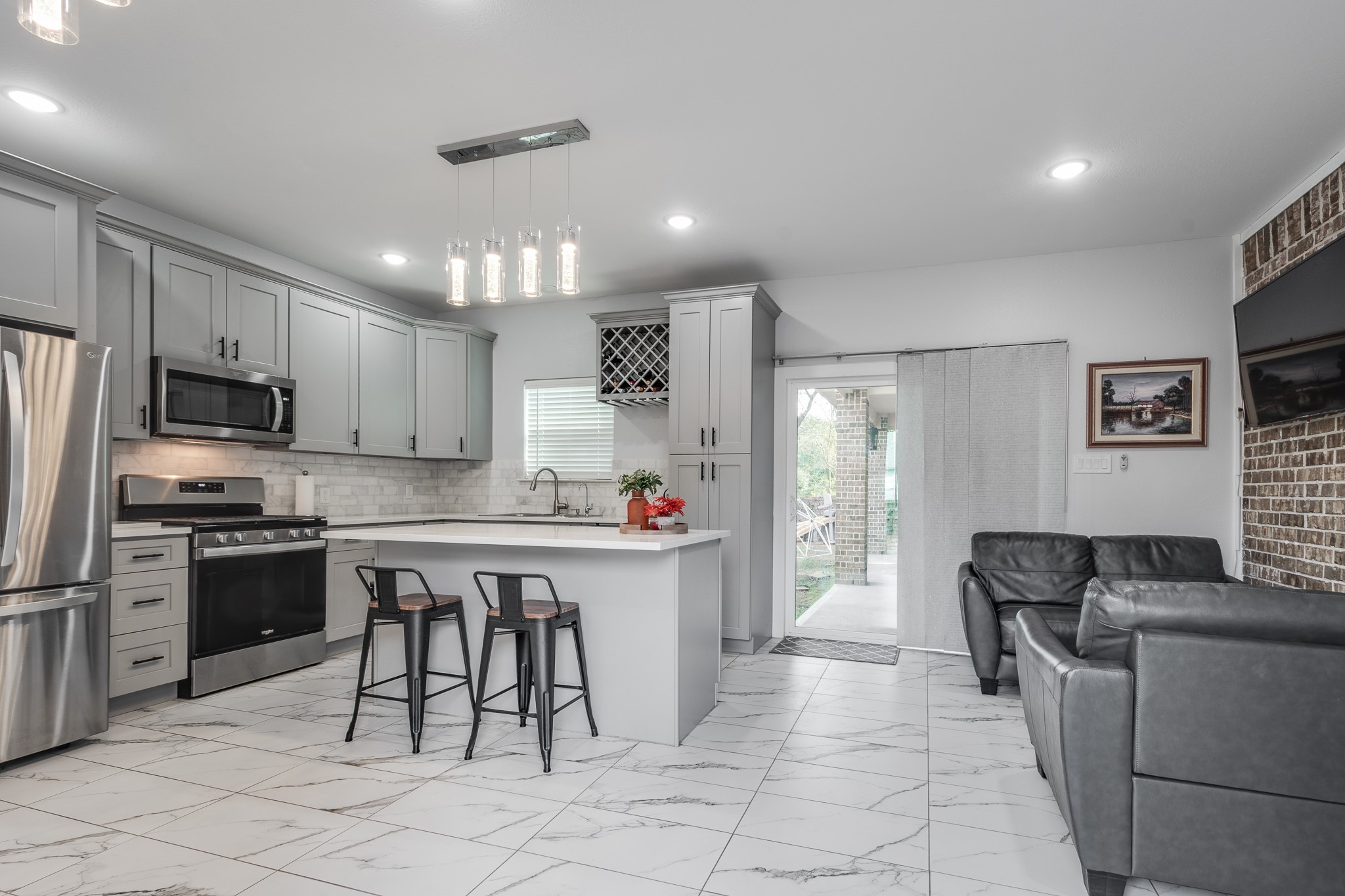 Open concept in second home.