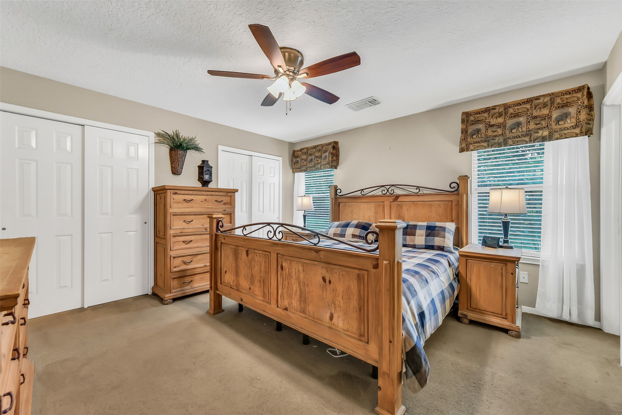 Both bedrooms were designed with abundant storage.