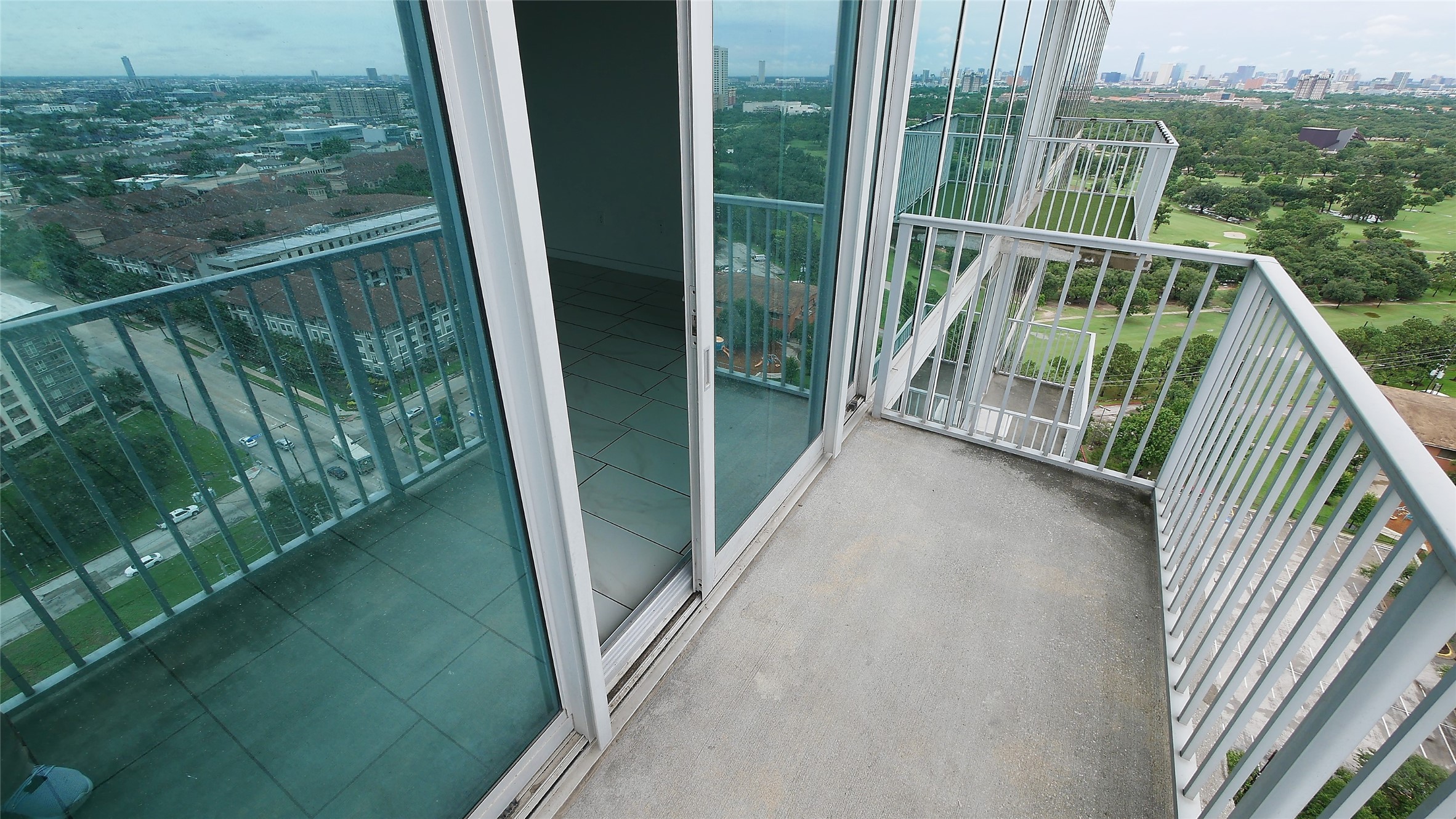 View to the left of the balcony