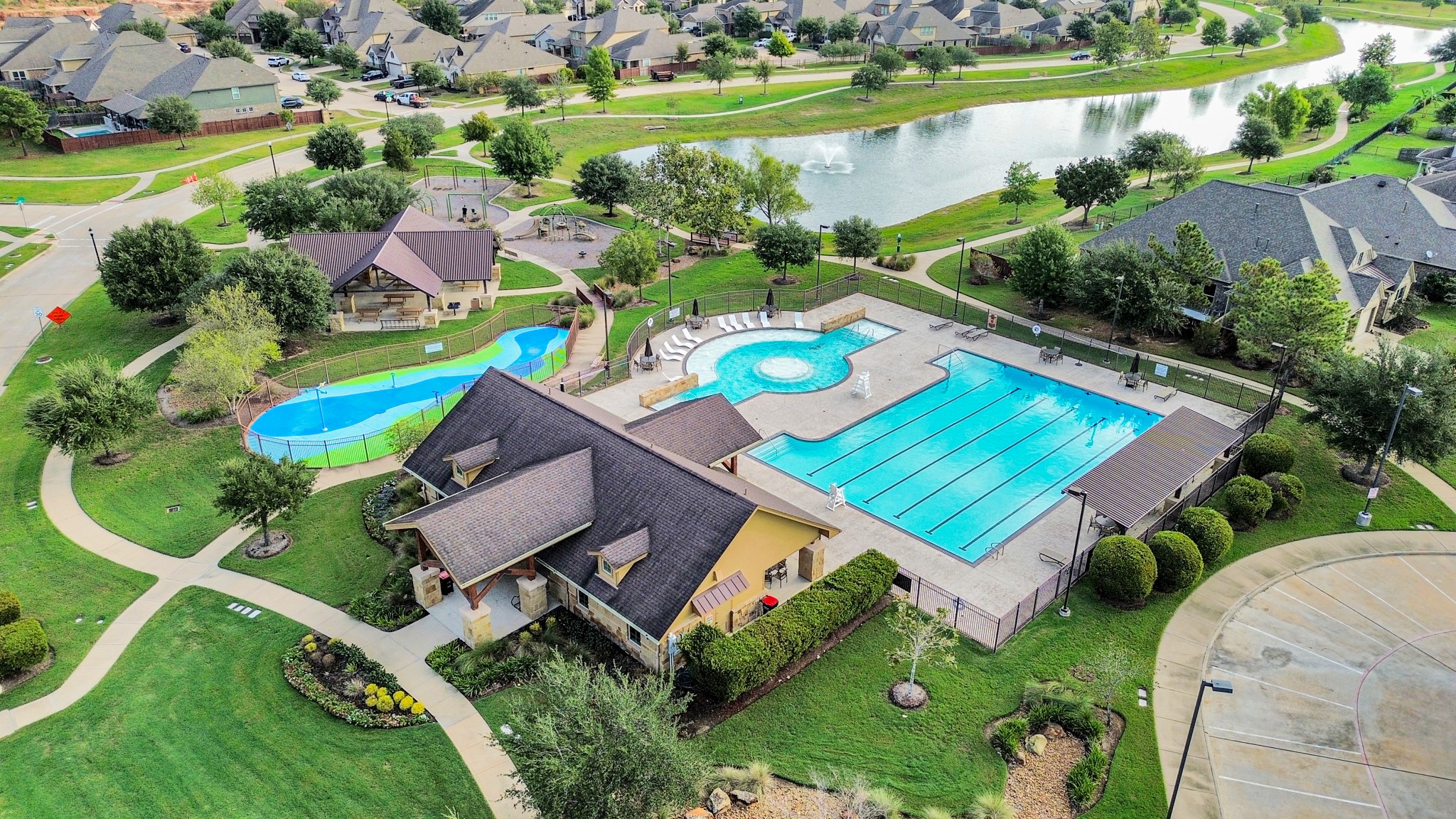 Creekside Ranch pool and amenity area.