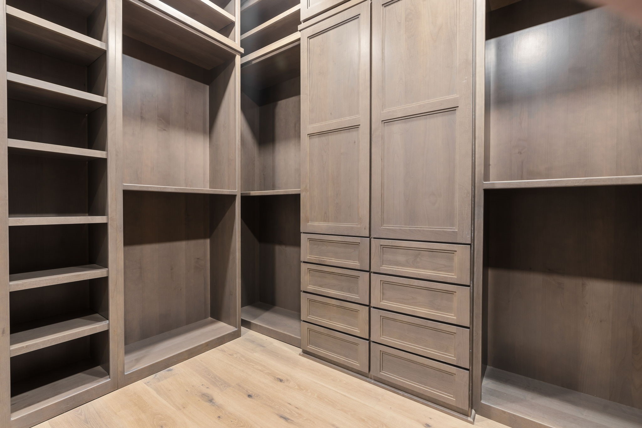 Ample primary closet