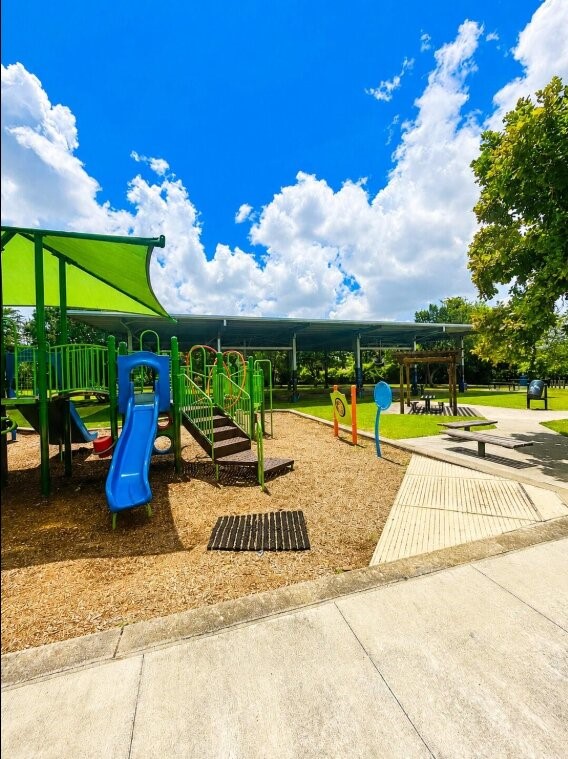 House backs up to this park!