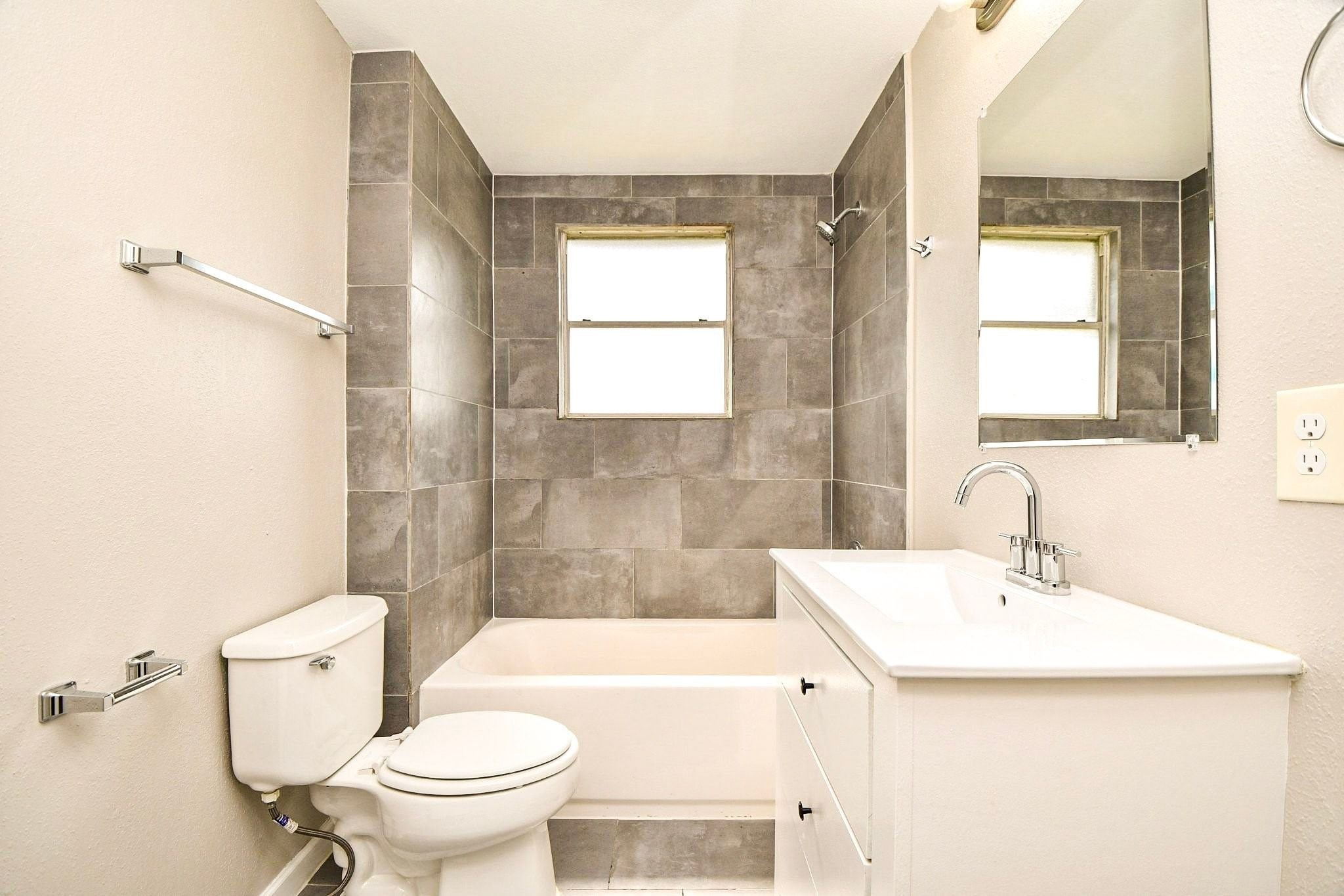 Tub/shower combination.