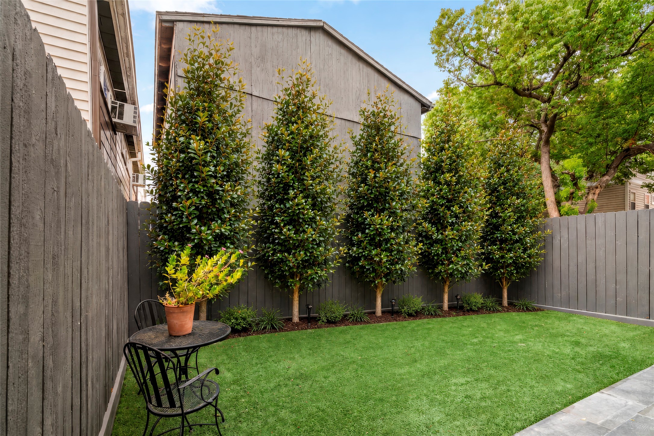 Virtually rendered with eagleston hollies to show you one of the endless possibilities for this space!