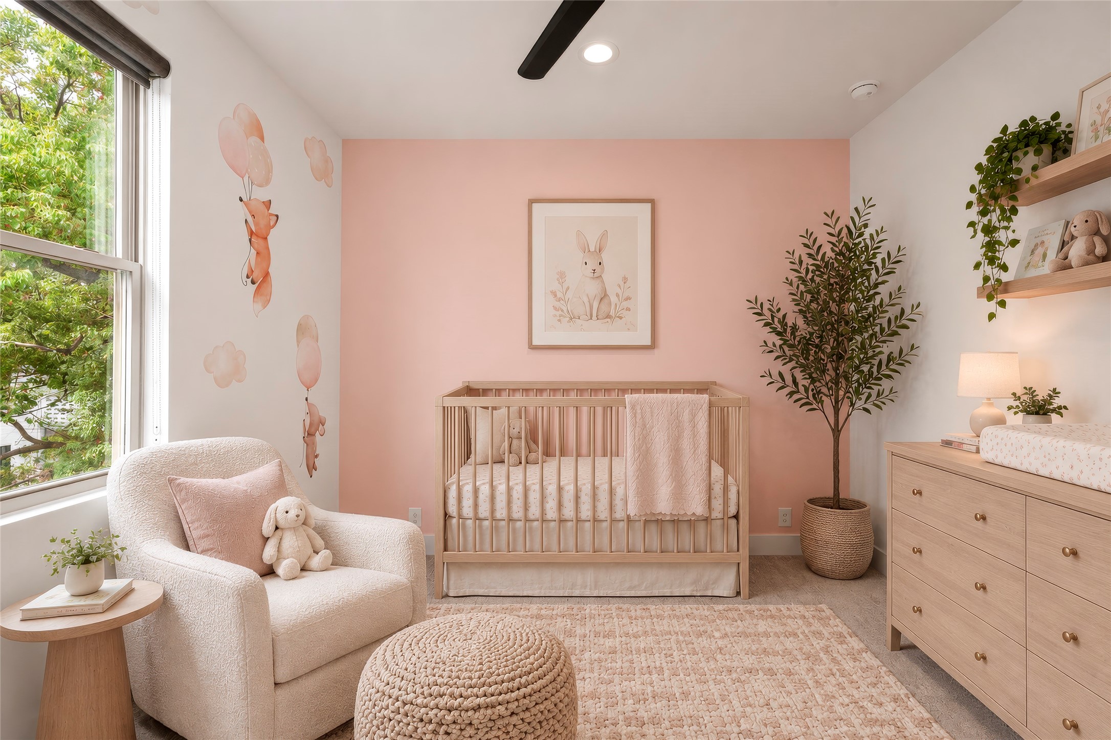 Bedroom Three.  Virtually rendered.