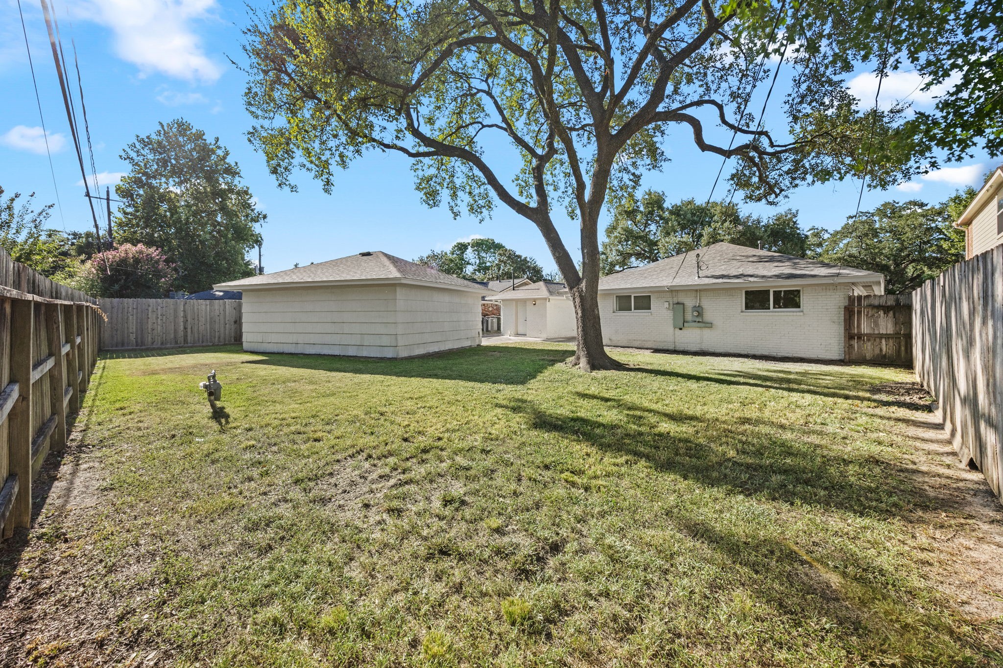 Huge backyard provides lots of opportunity