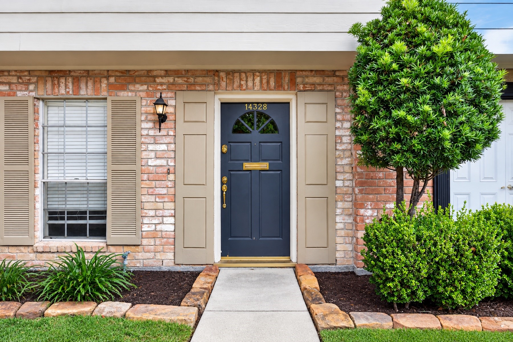 Classic front entry to greet your guests.