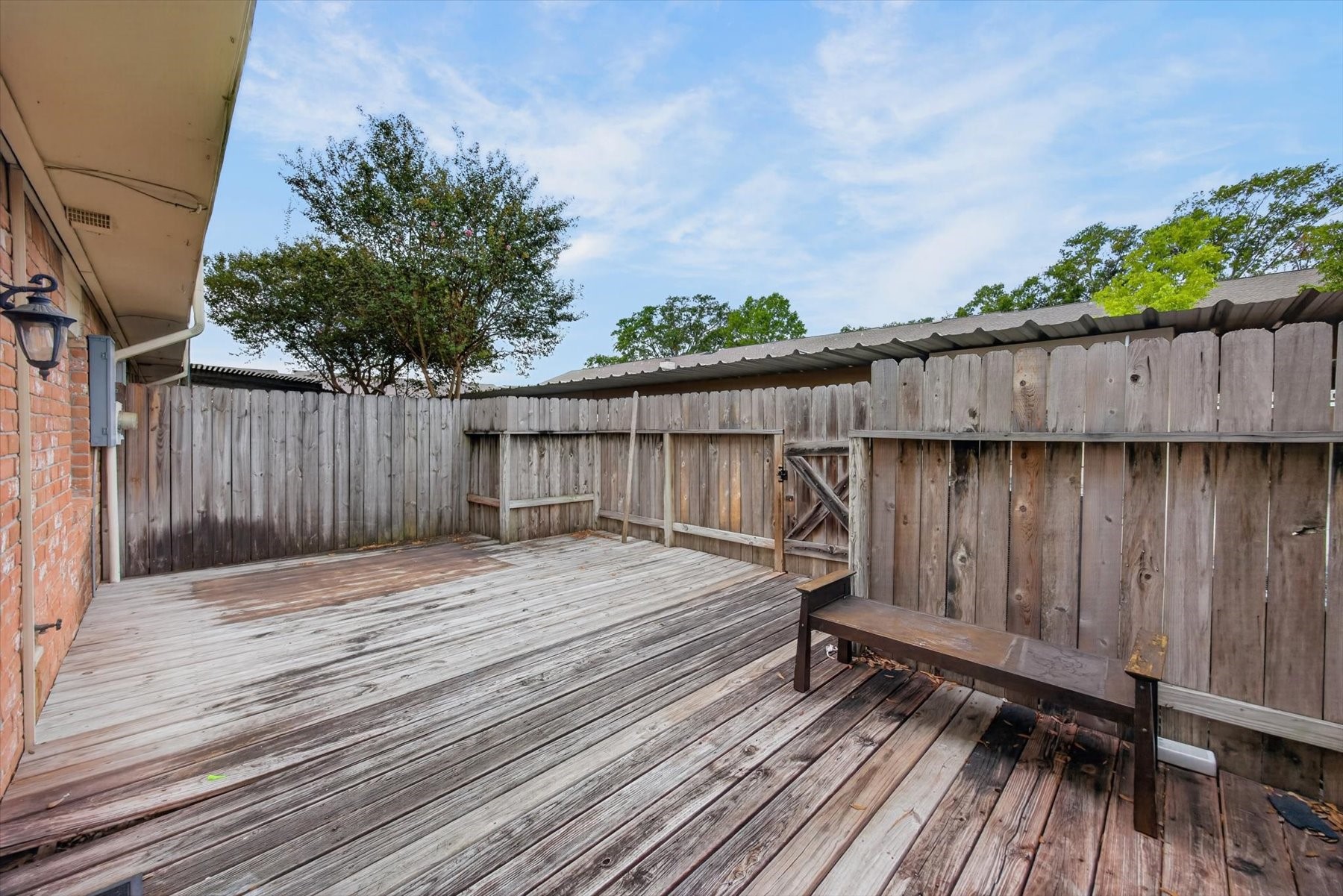 Another view of this large patio space.