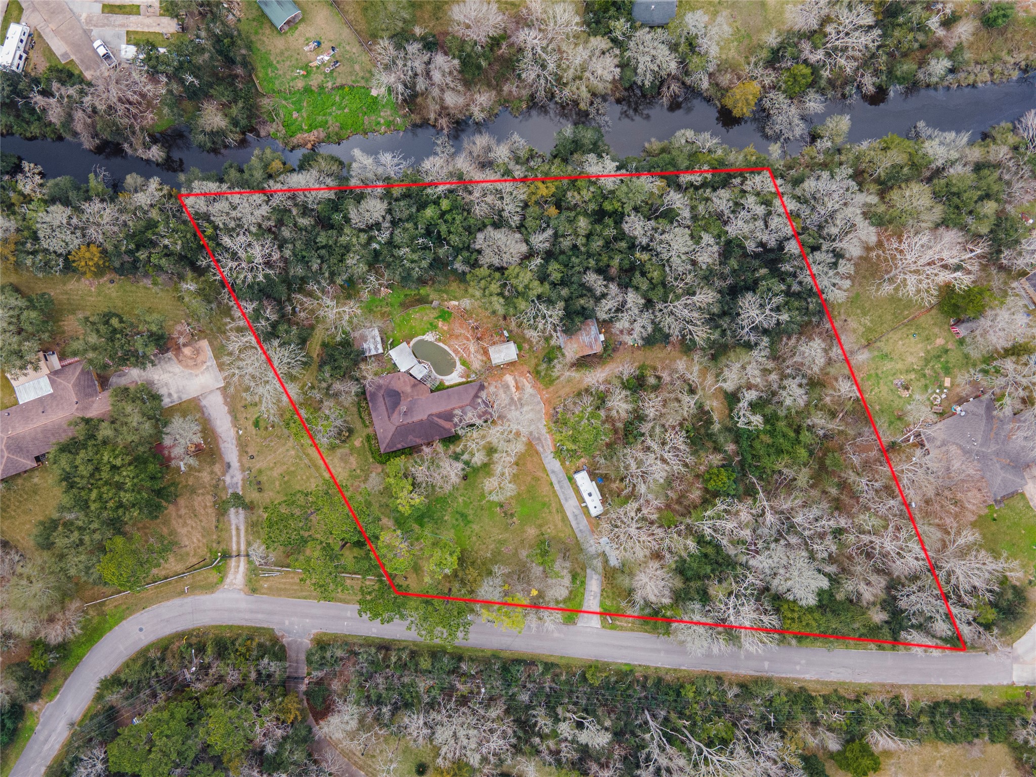 Just under 3 acre lot on the bayou Just under 3 acre lot on the bayou